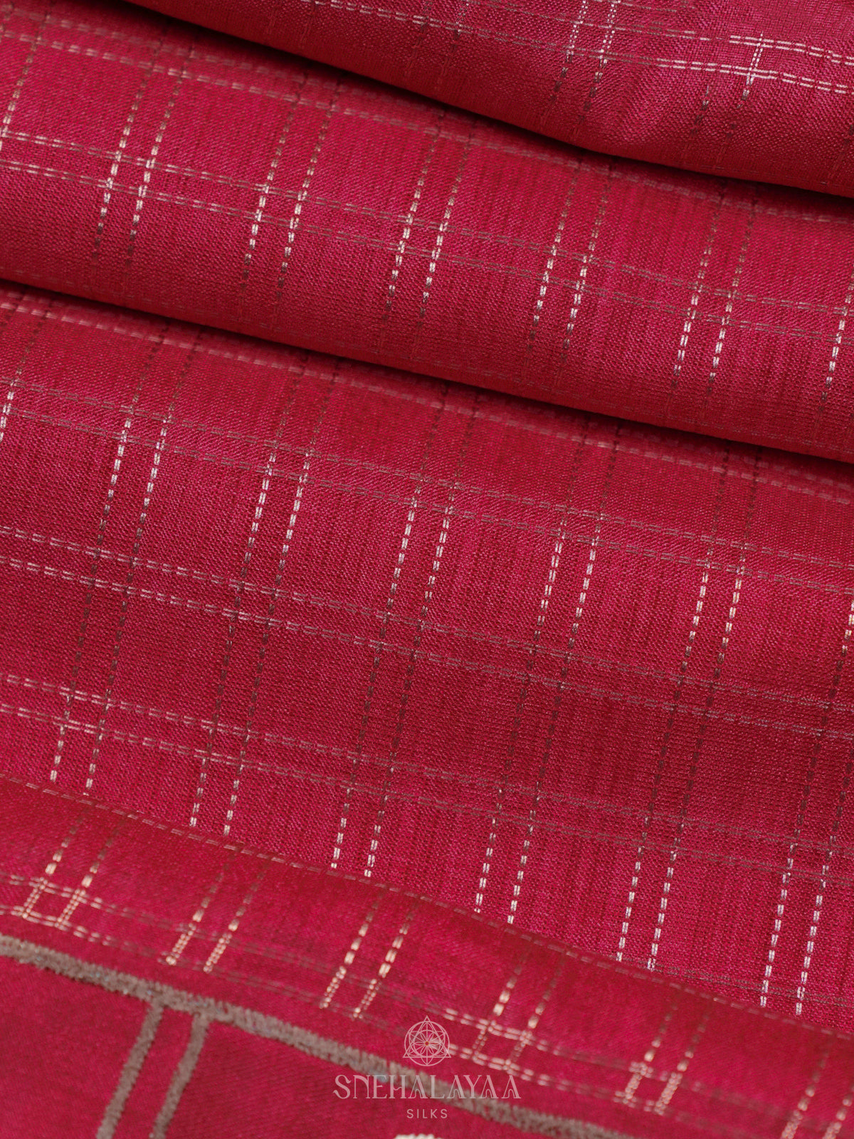 Pink Tussar Saree