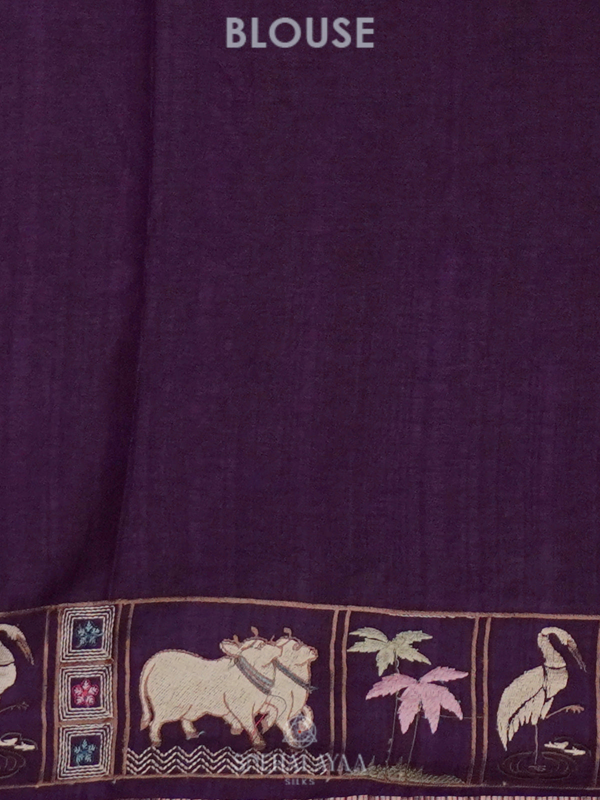 Purple Tussar Saree