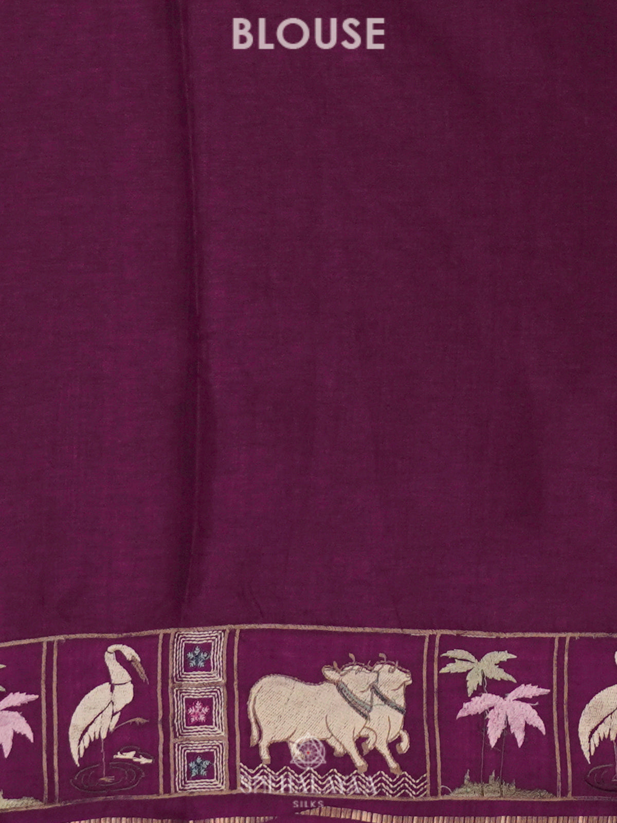Wine Tussar Saree