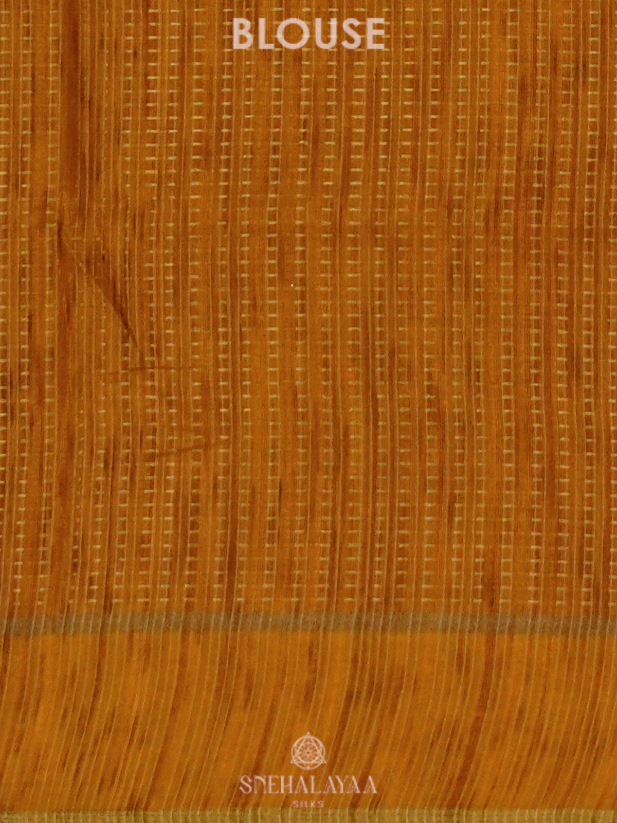 Mango Yellow Tussar Saree