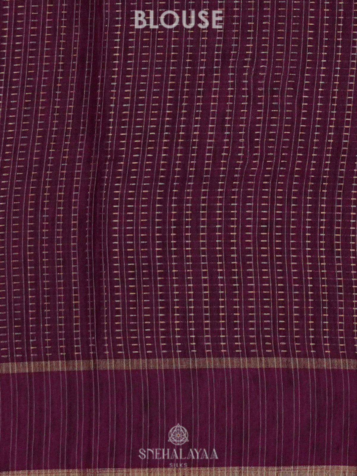Wine Tussar Saree