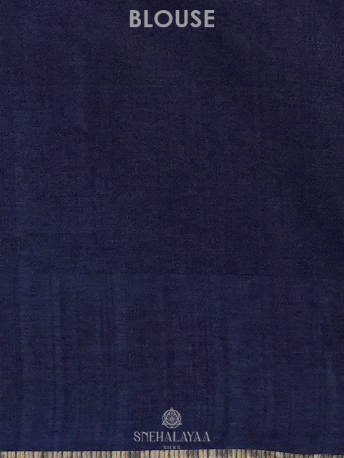 Navy Blue Tussar Saree