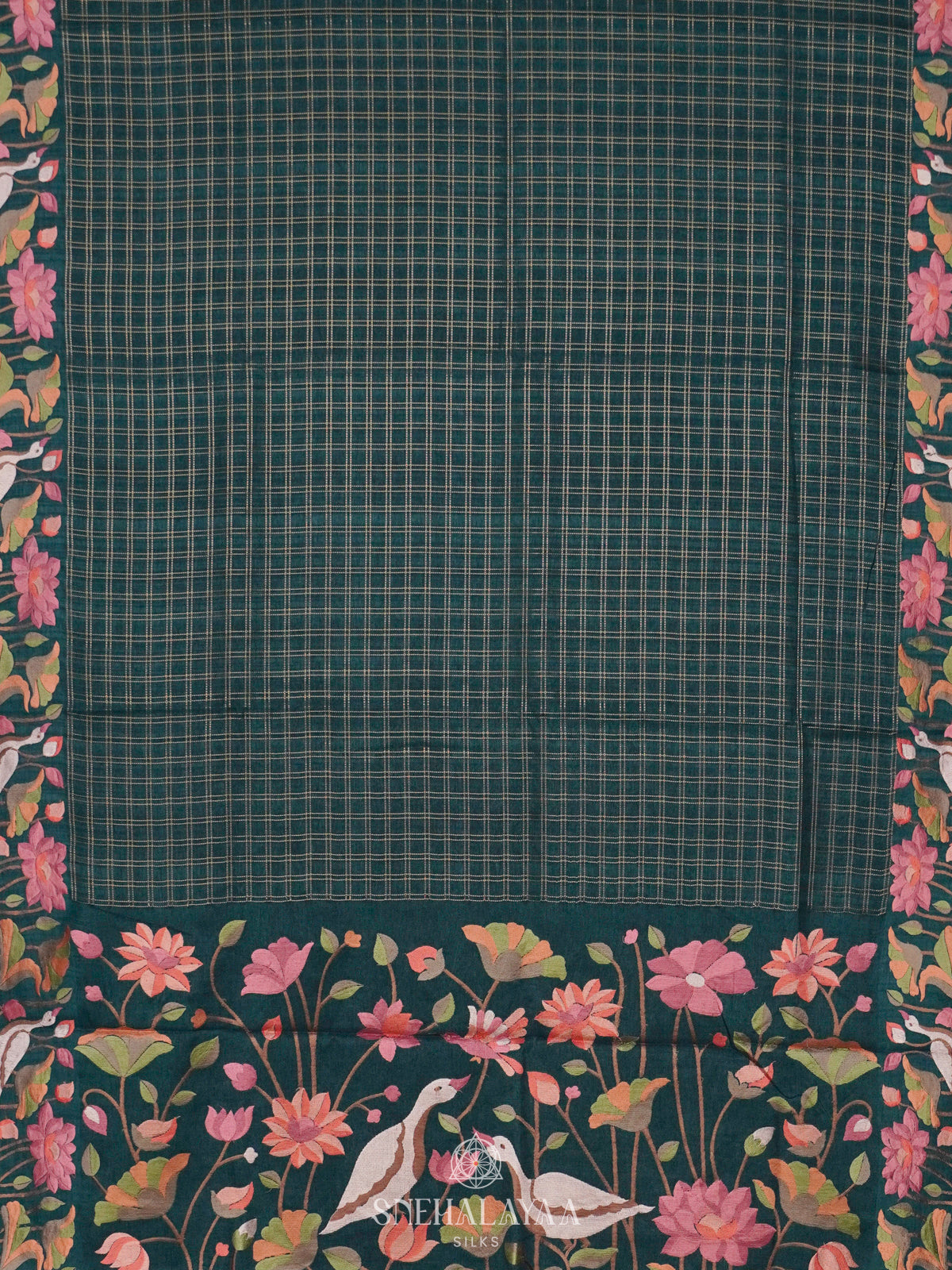 Green Tussar Saree