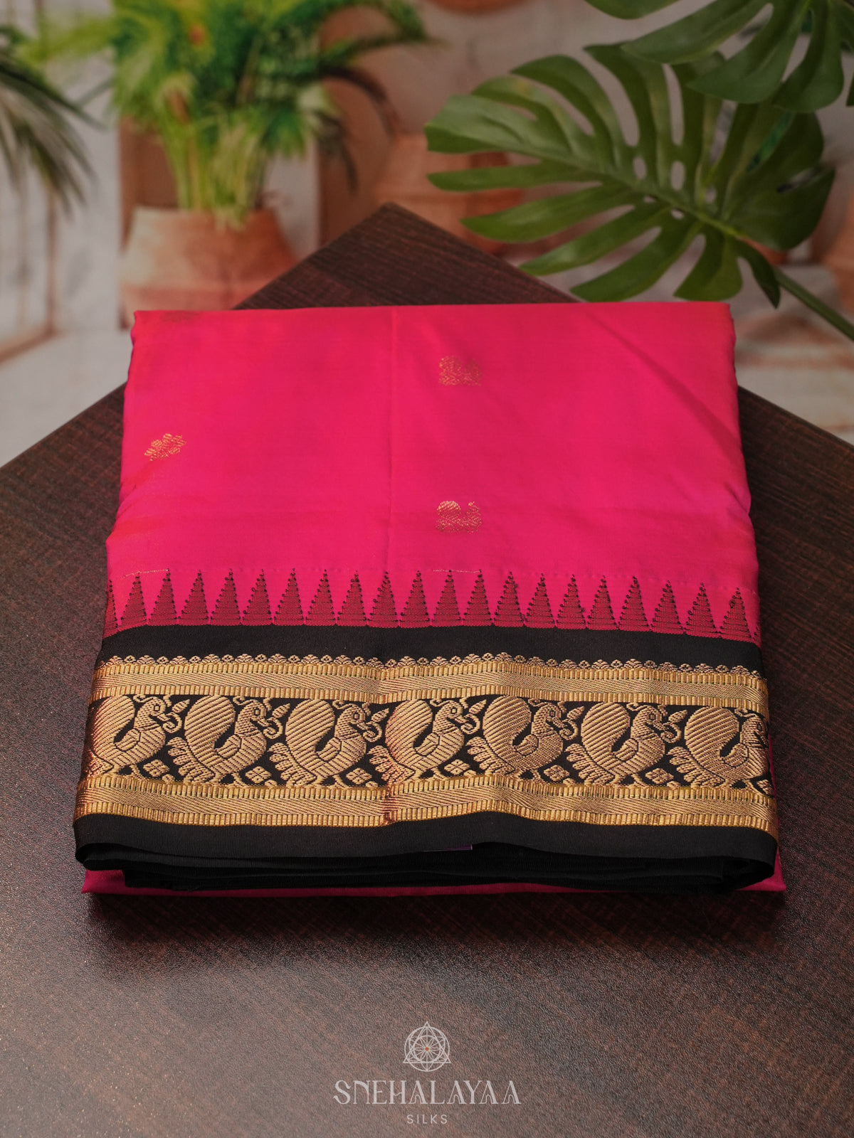 Pink Kanjivaram Silk Saree