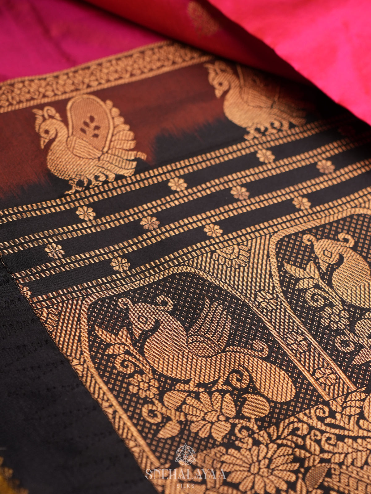 Pink Kanjivaram Silk Saree