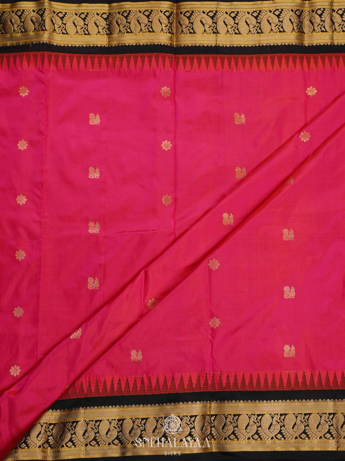 Pink Kanjivaram Silk Saree