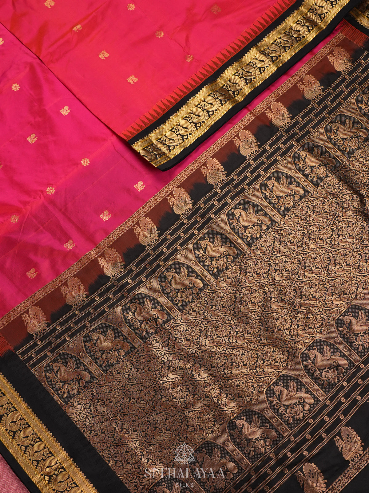 Pink Kanjivaram Silk Saree