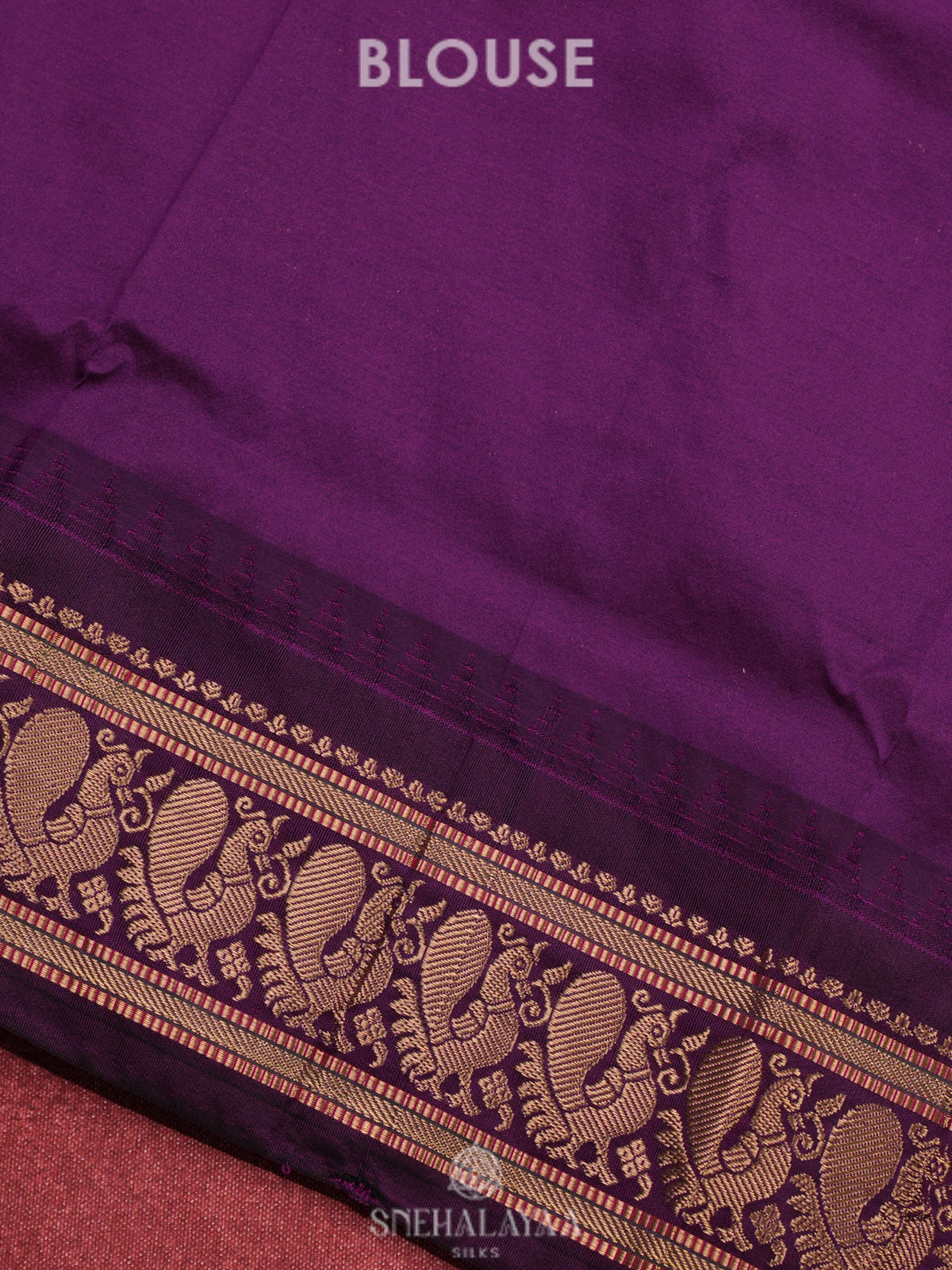 Orange Kanjivaram Silk Saree