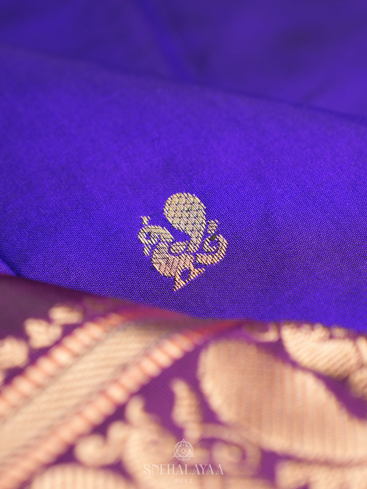 Purple Kanjivaram Silk Saree
