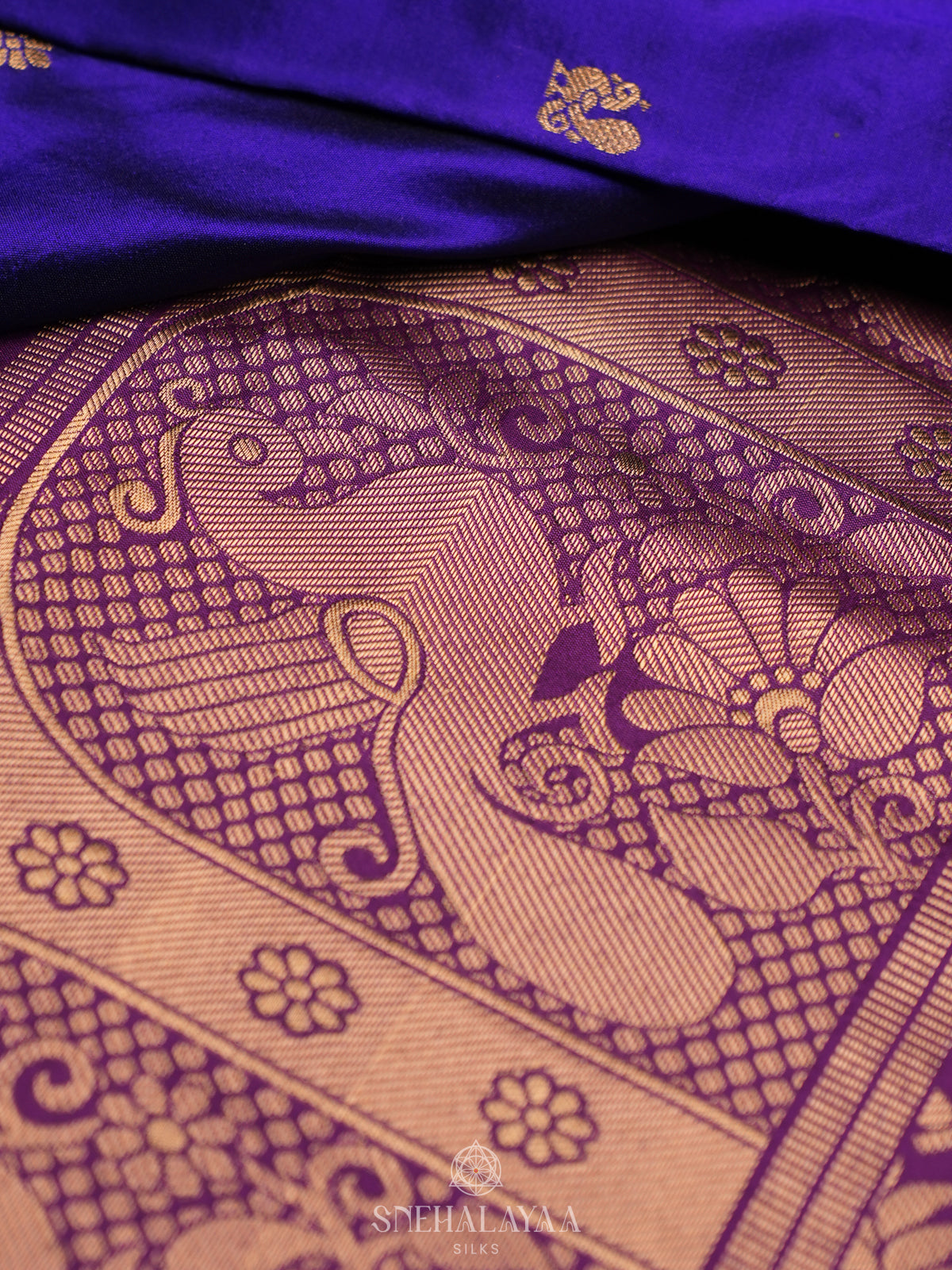 Purple Kanjivaram Silk Saree