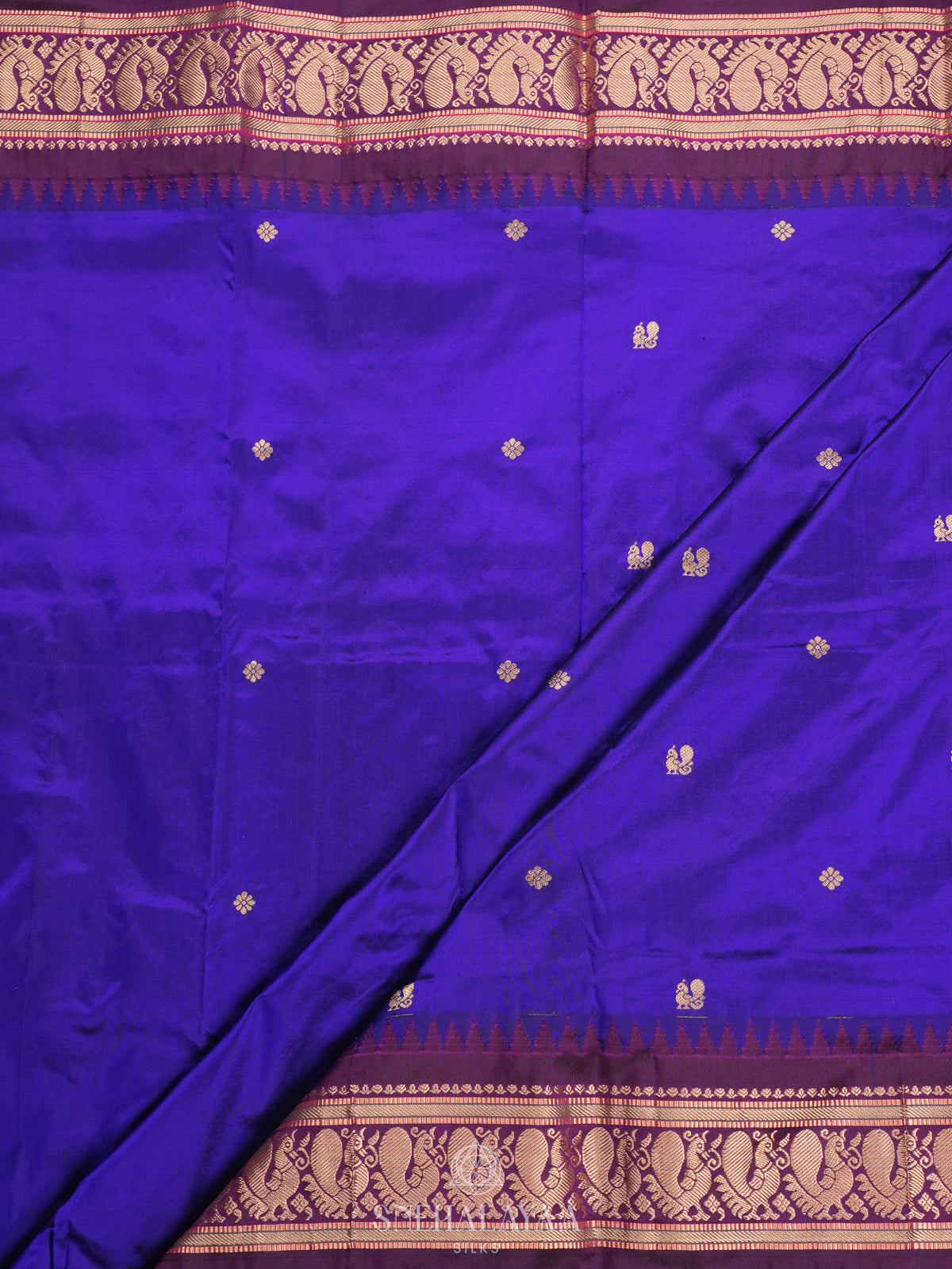Purple Kanjivaram Silk Saree