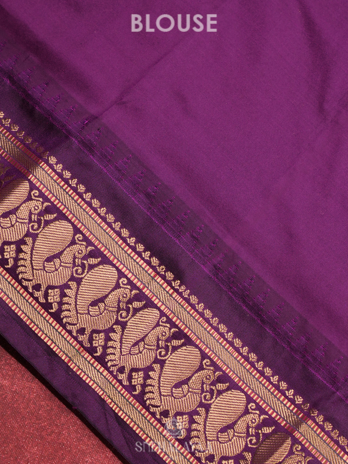 Purple Kanjivaram Silk Saree