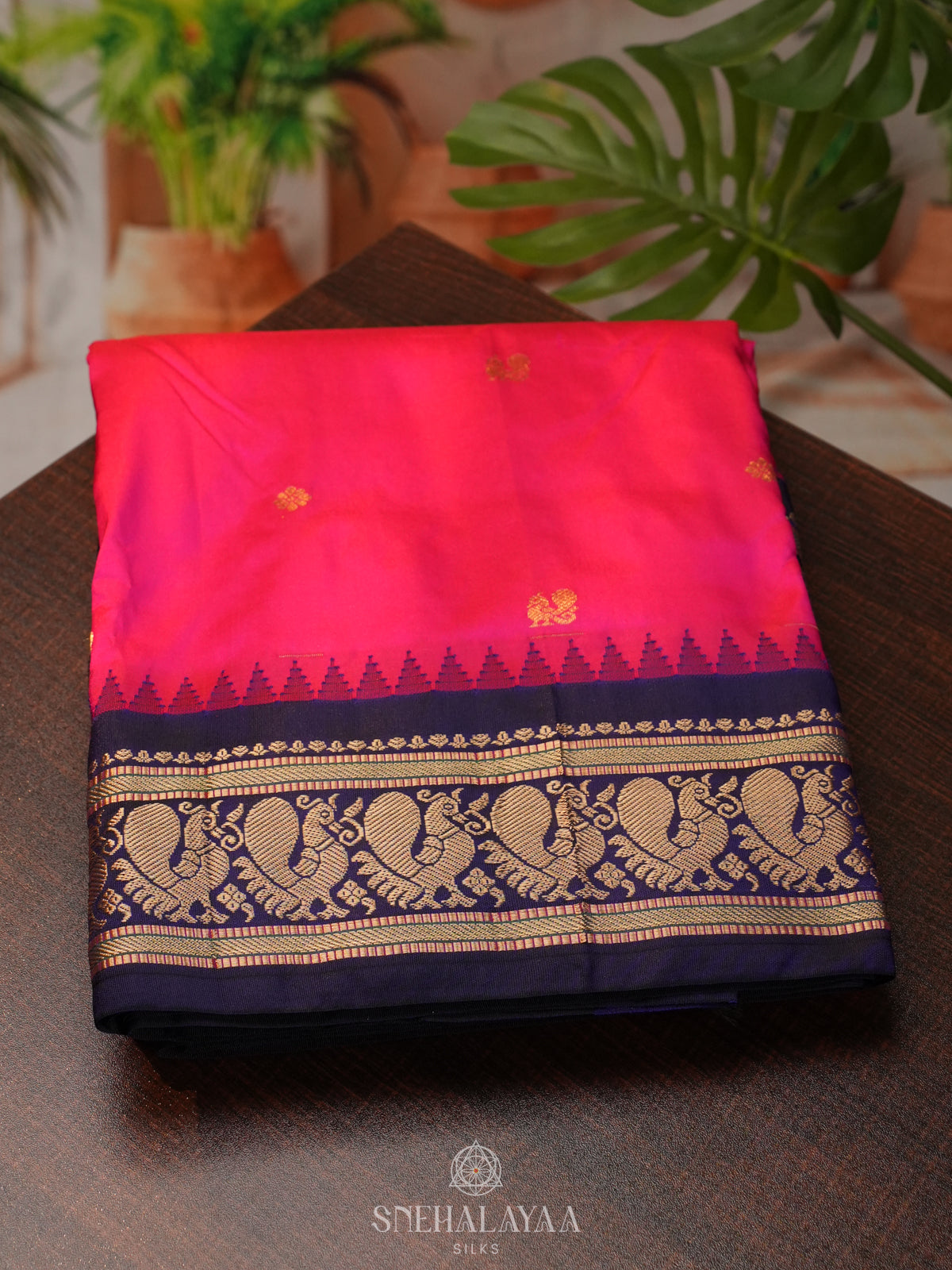 Pink Kanjivaram Silk Saree