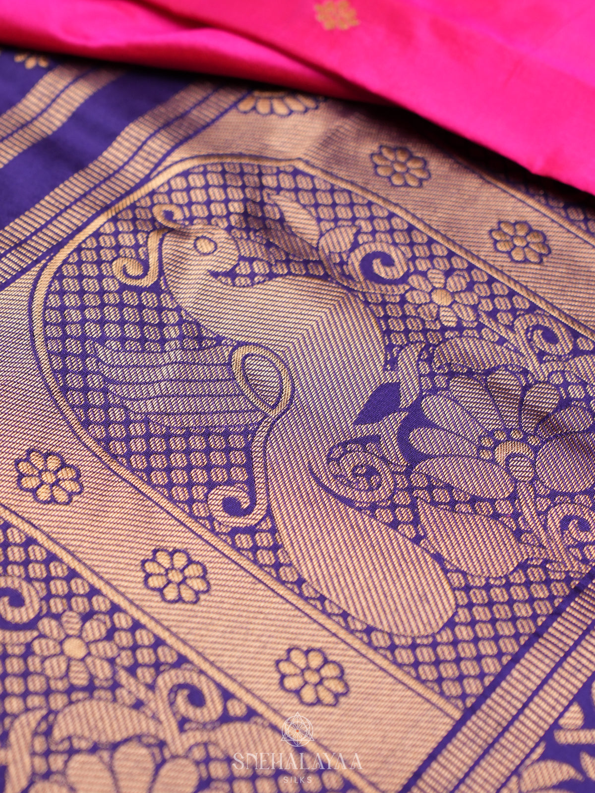 Pink Kanjivaram Silk Saree