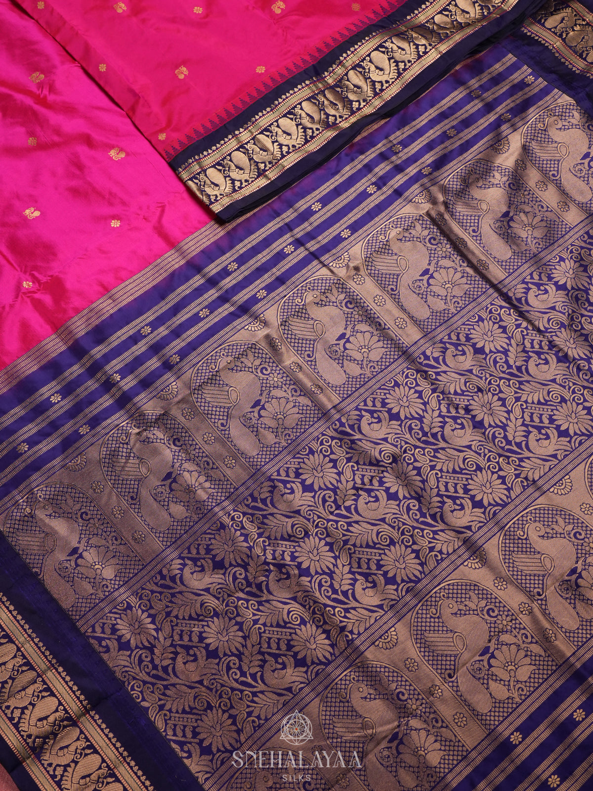 Pink Kanjivaram Silk Saree