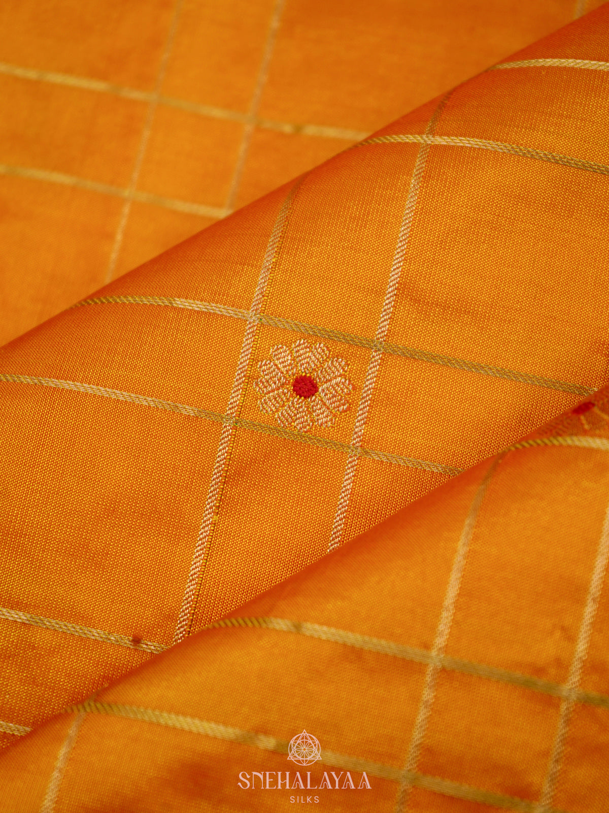 Mango Yellow Paithani Silk Saree