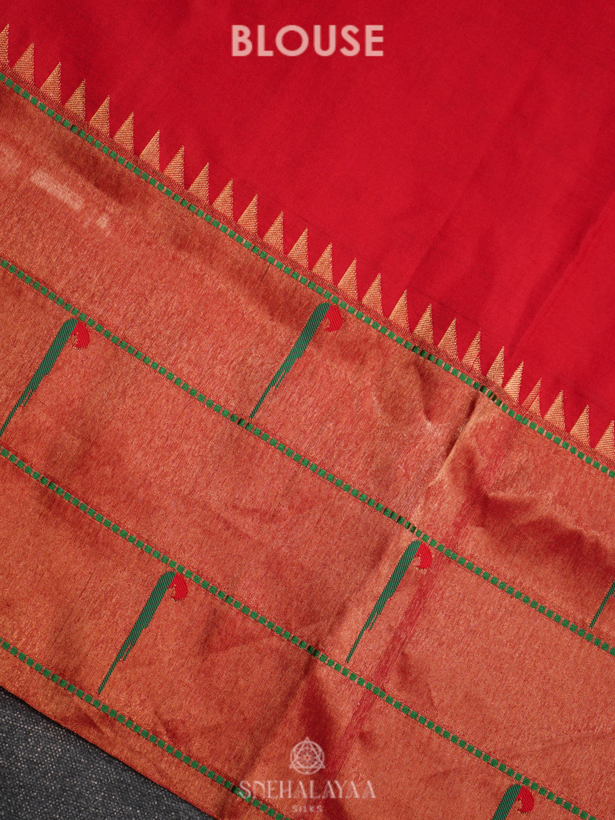 Orange Paithani Silk Saree
