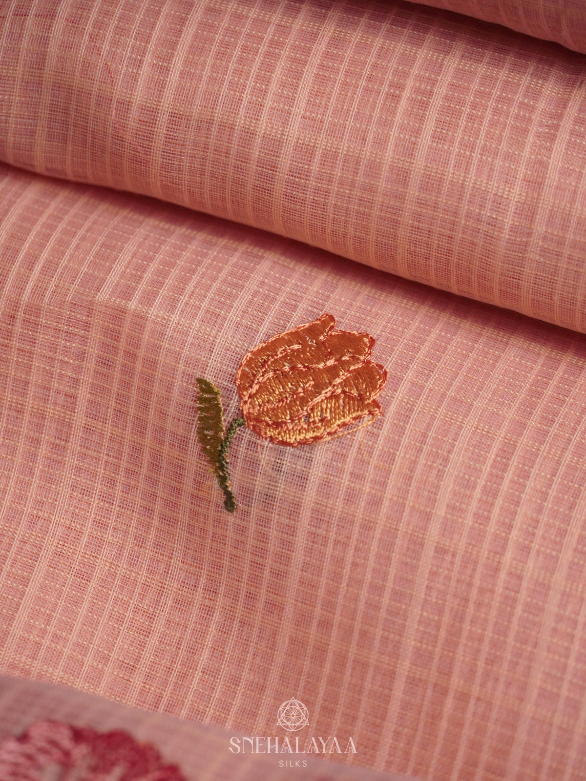 Peach Kota Saree