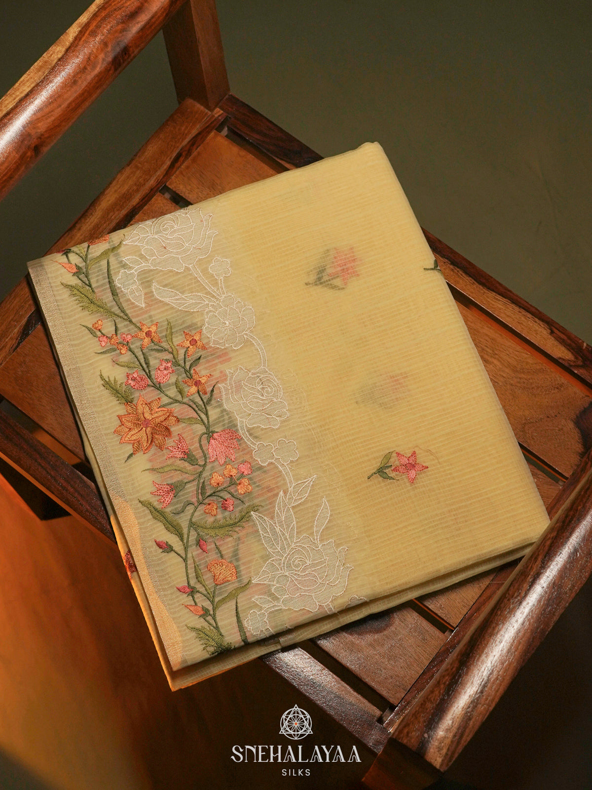 Yellow Kota Saree