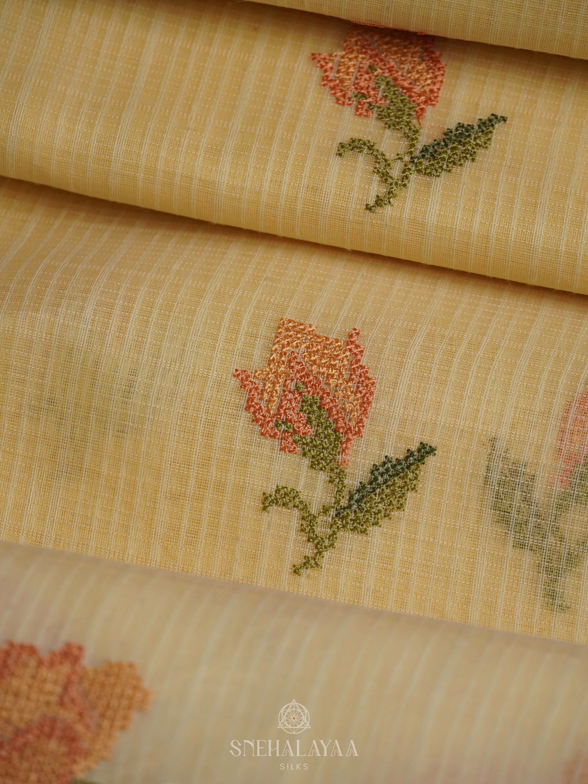 Yellow Kota Saree