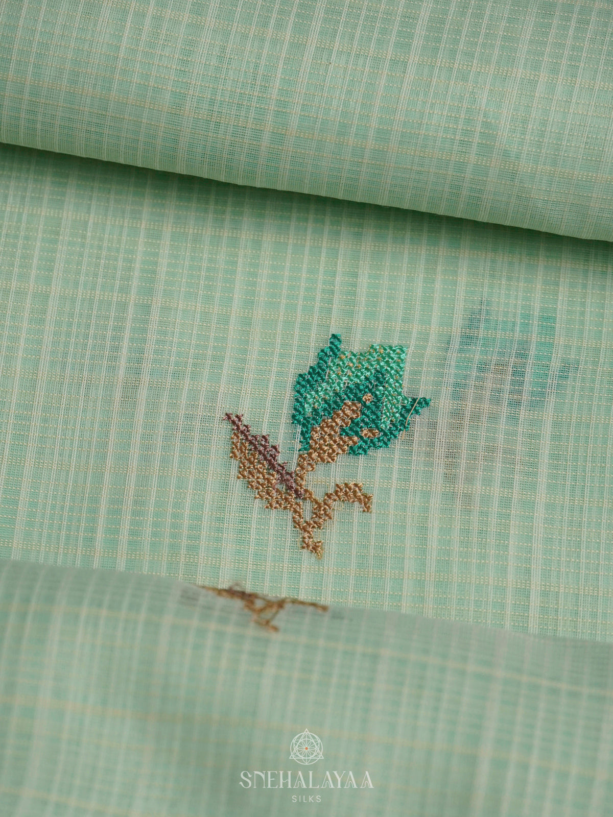 Mint Green Kota Saree