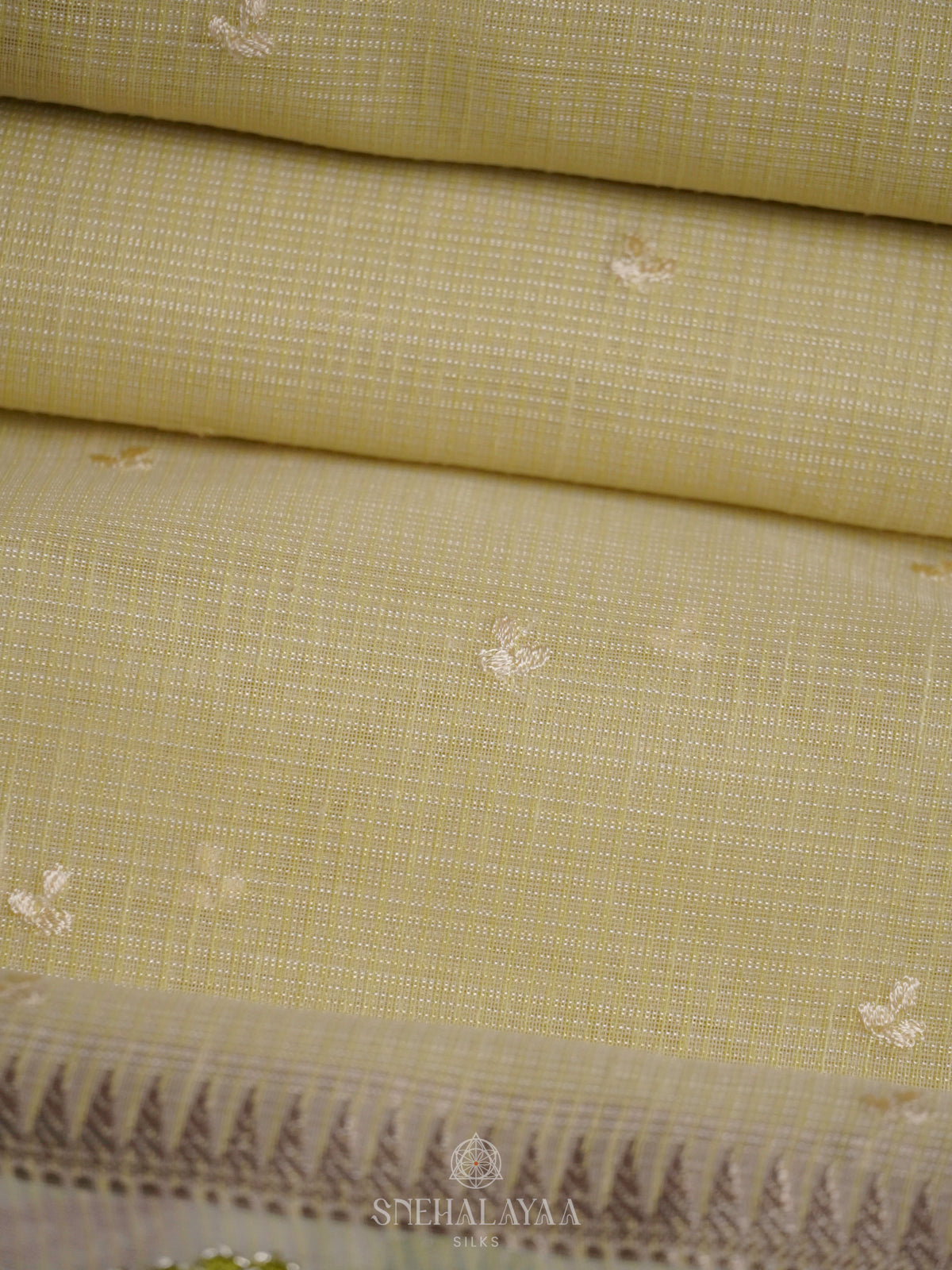 Pale Yelow Kota Saree