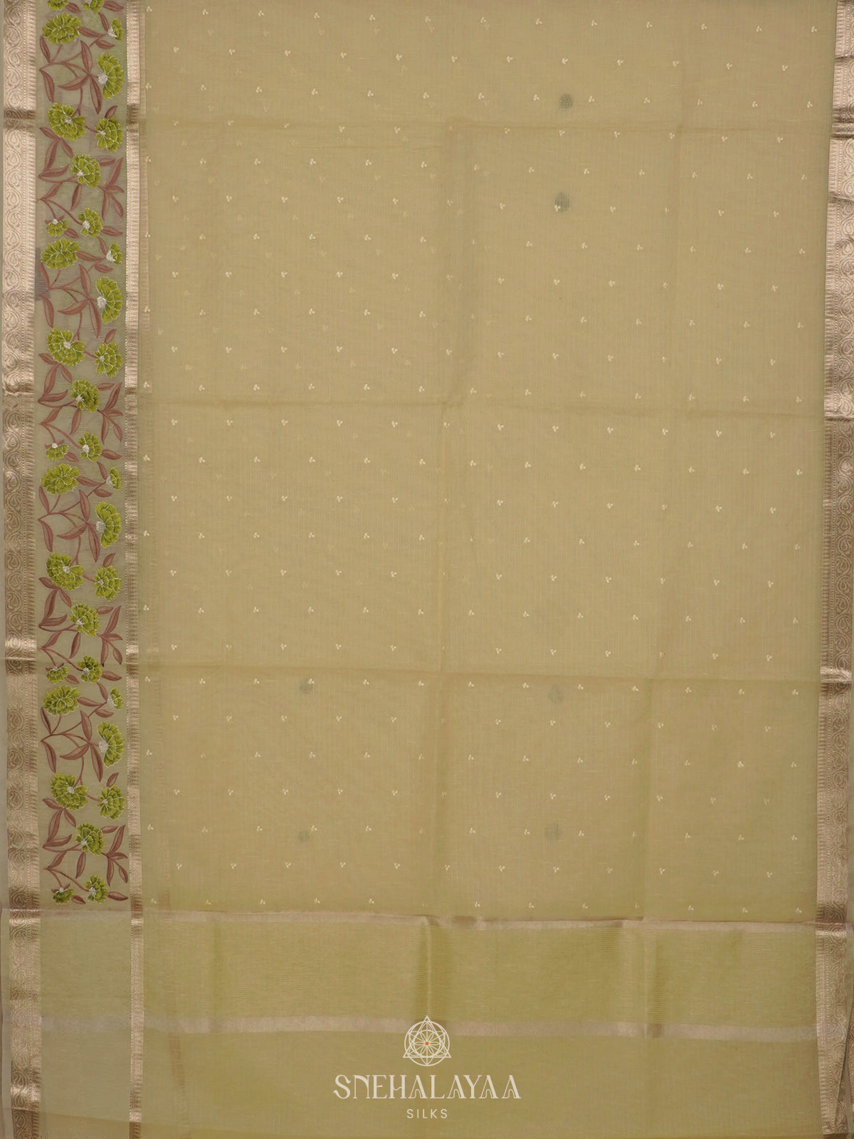 Pale Yelow Kota Saree