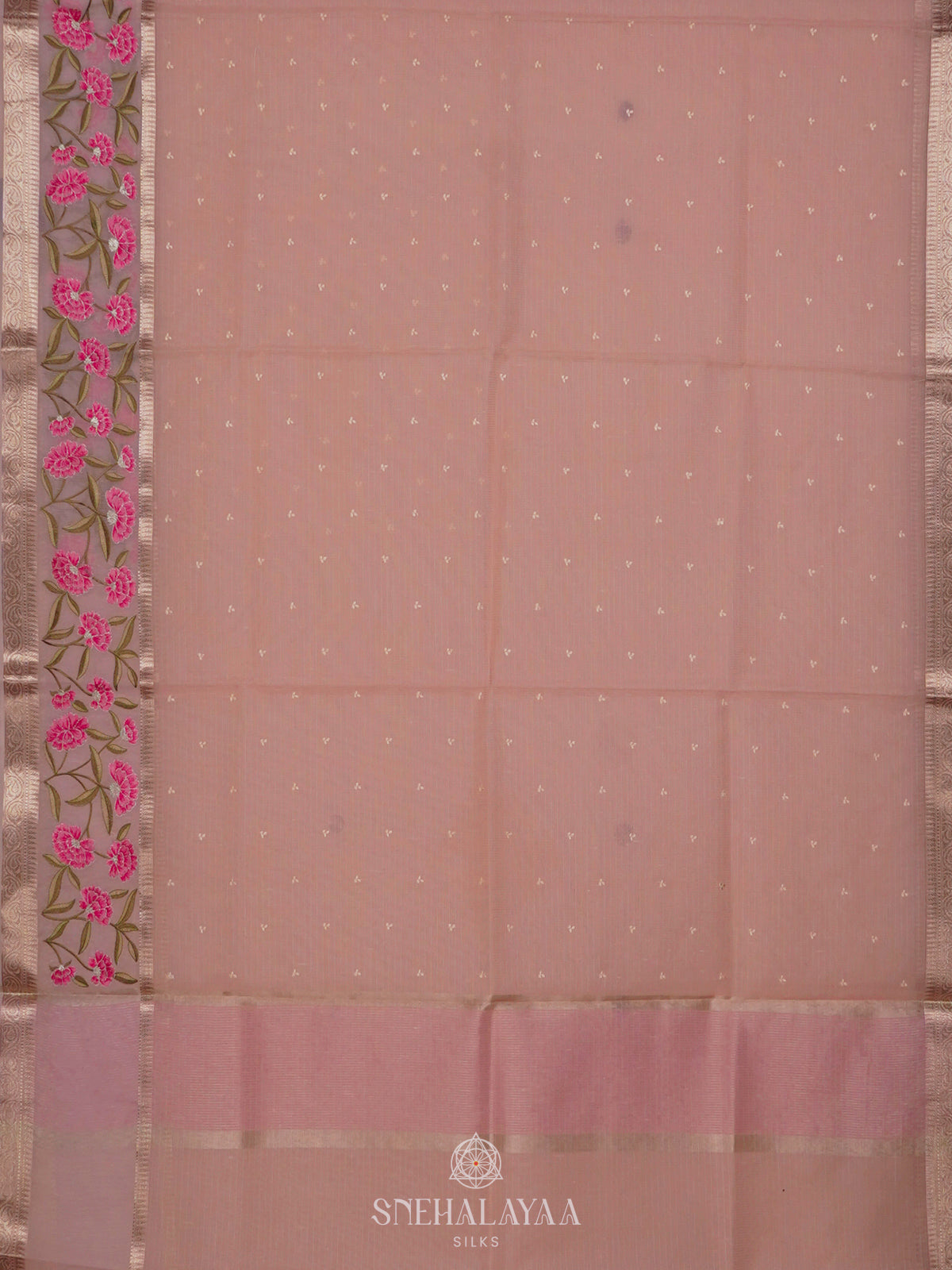 Pale Pink Kota Saree