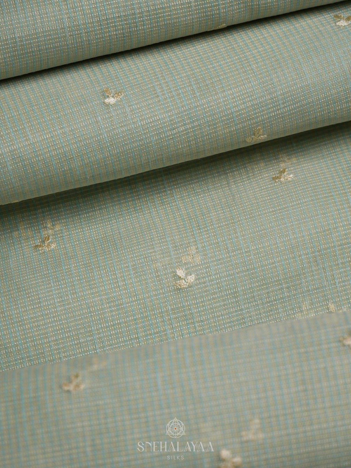 Pale Green Kota Saree