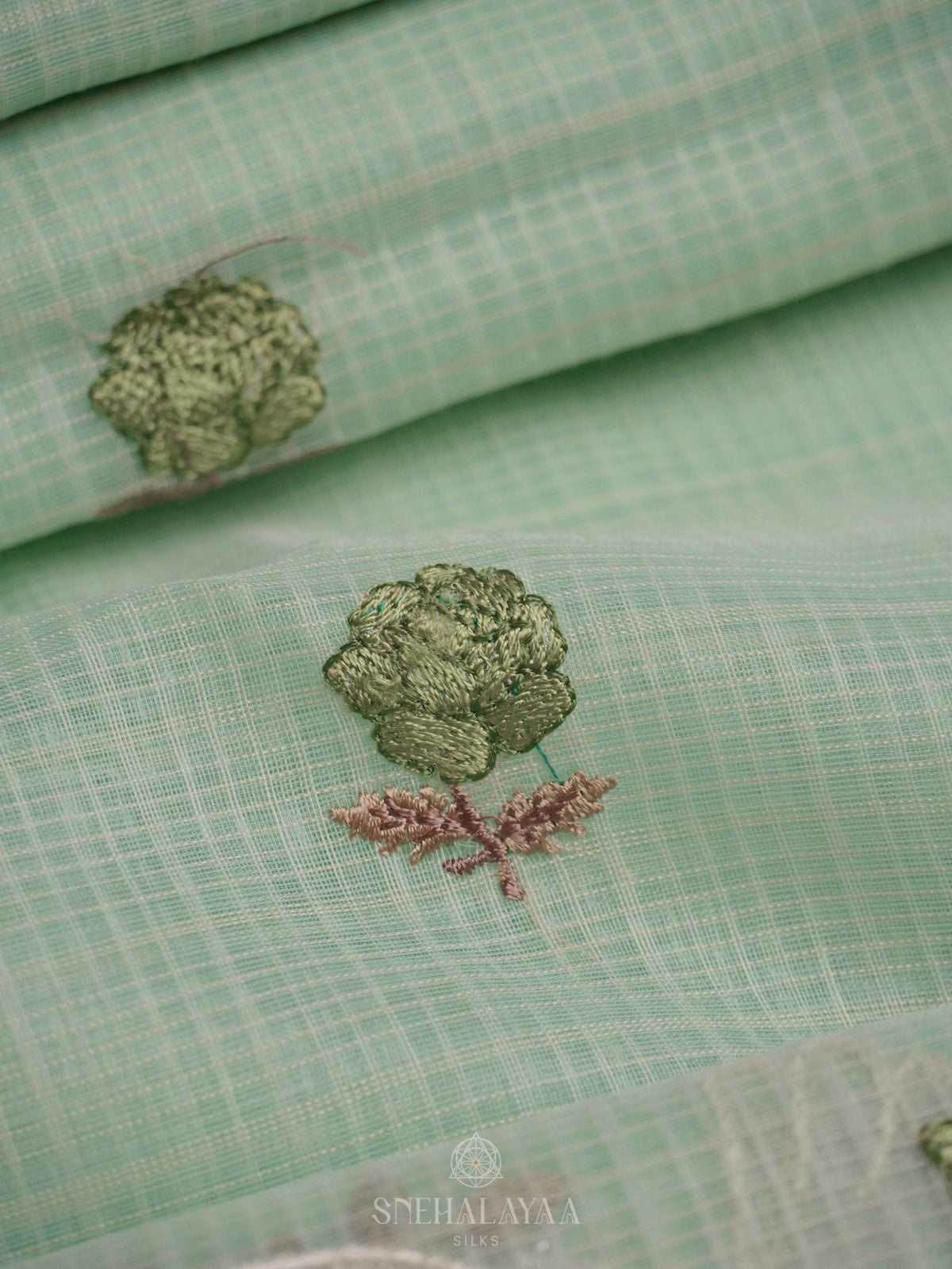 Mint Green Kota Saree