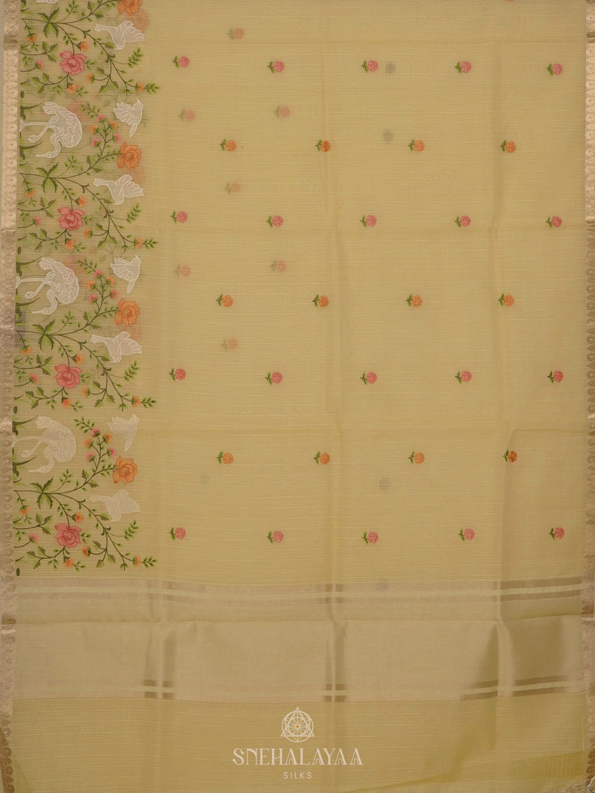Yellow Kota Saree