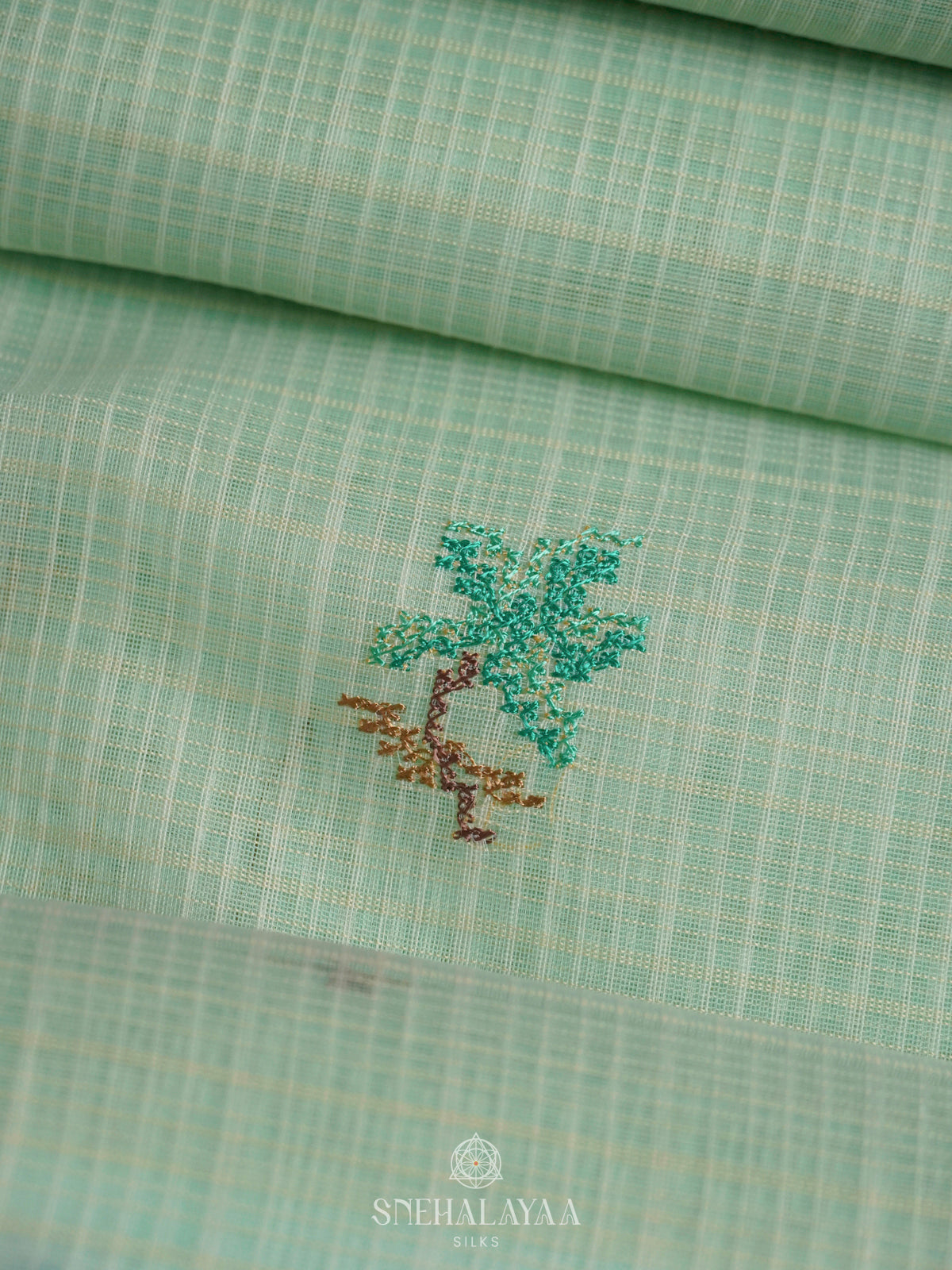 Mint Green Kota Saree