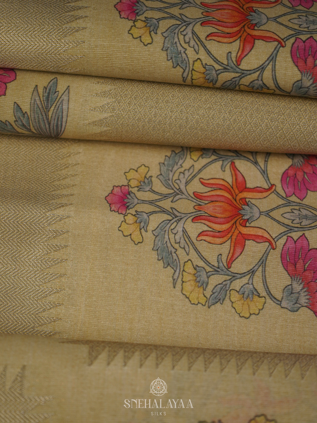 Green Jute Saree