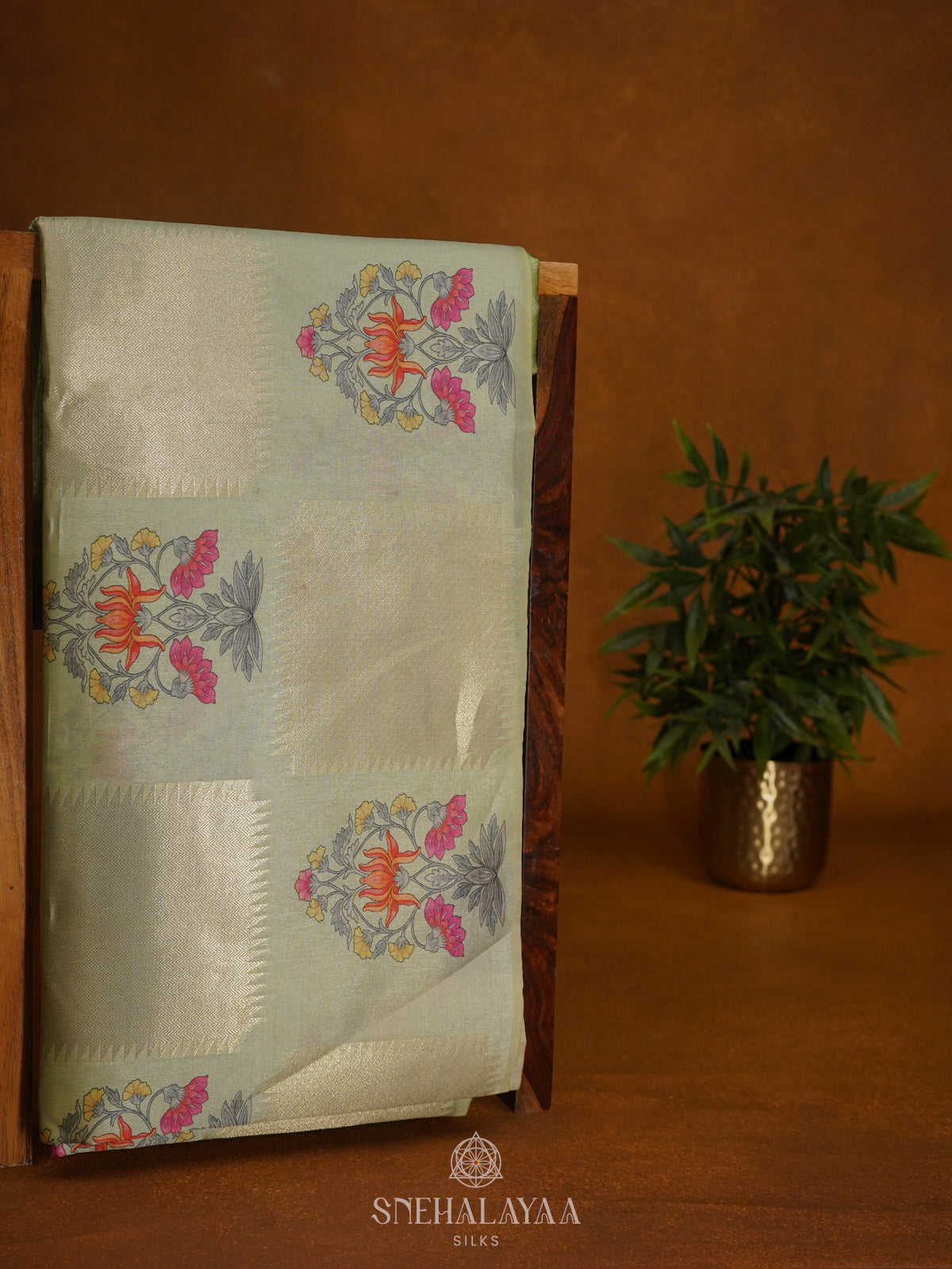 Green Jute Saree