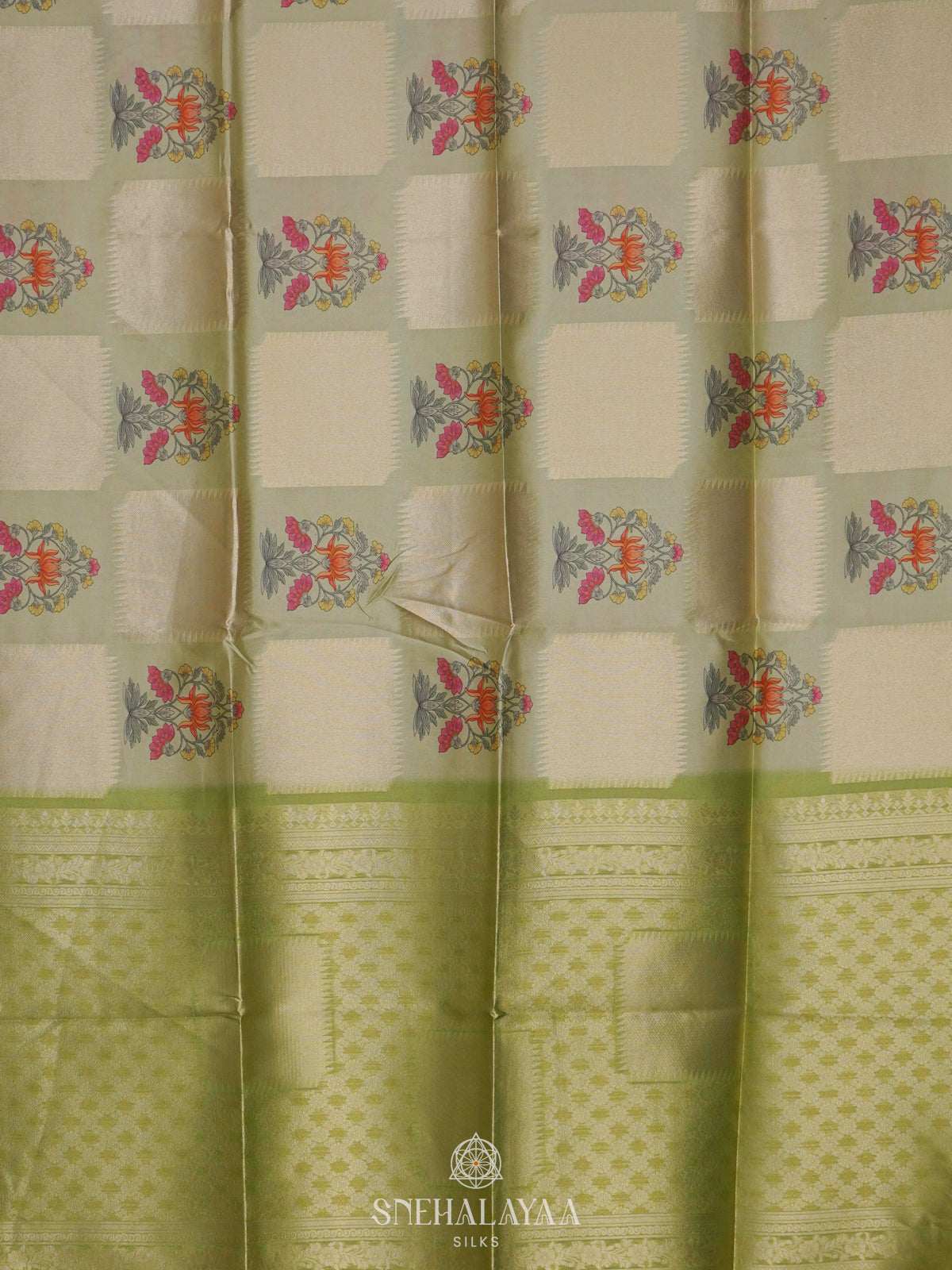Green Jute Saree