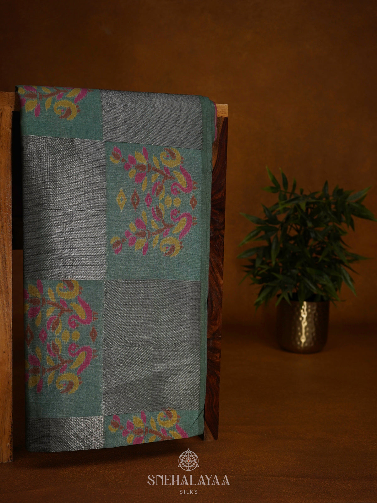 Green Jute Saree