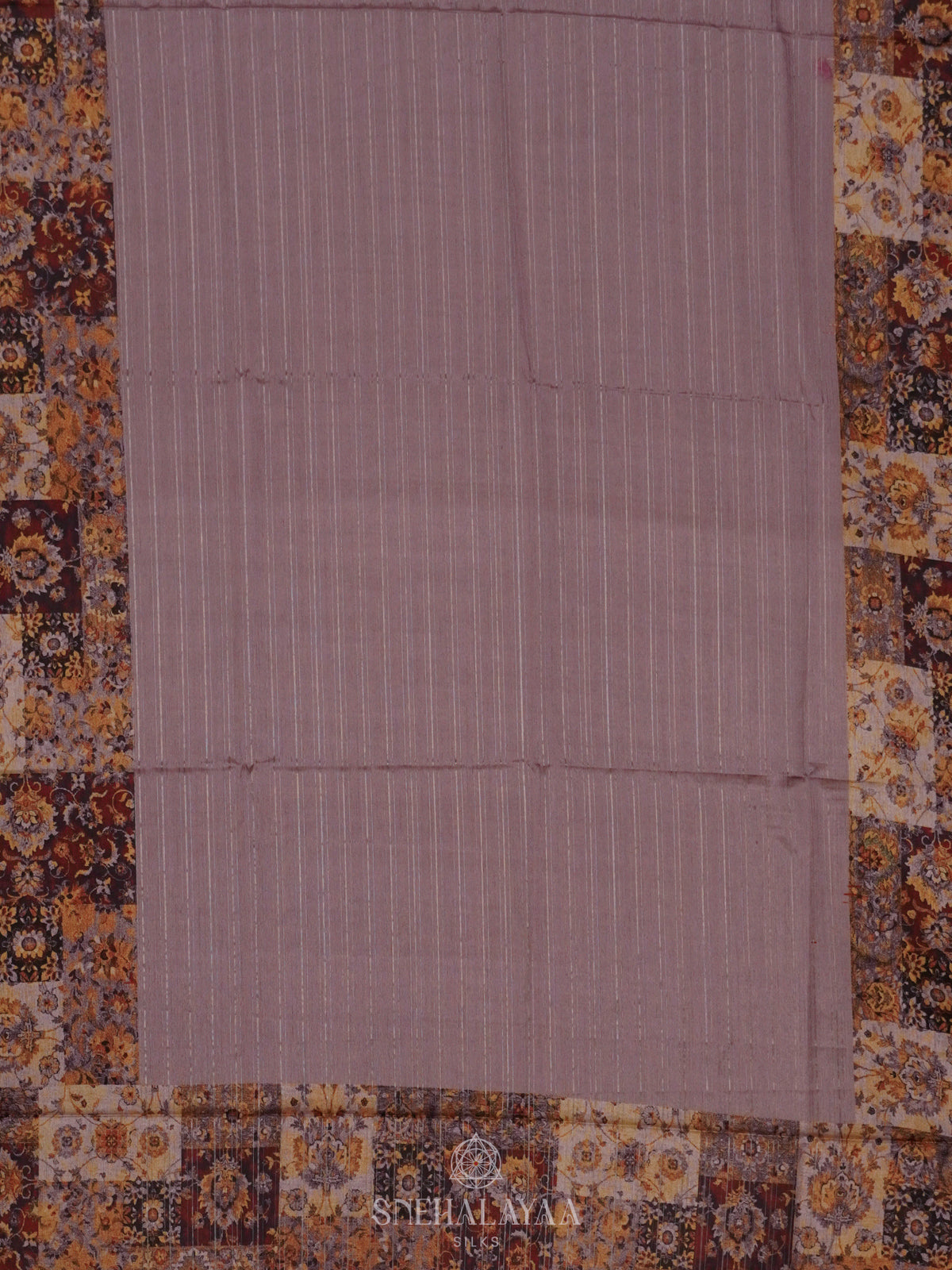 Plum Tussar Saree