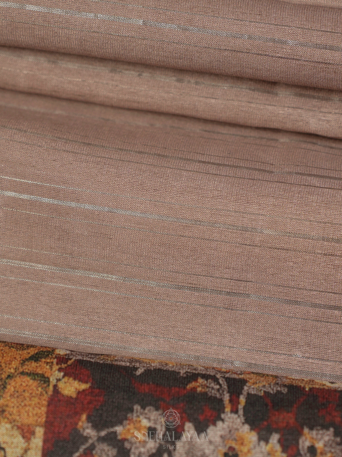 Brown Tussar Saree