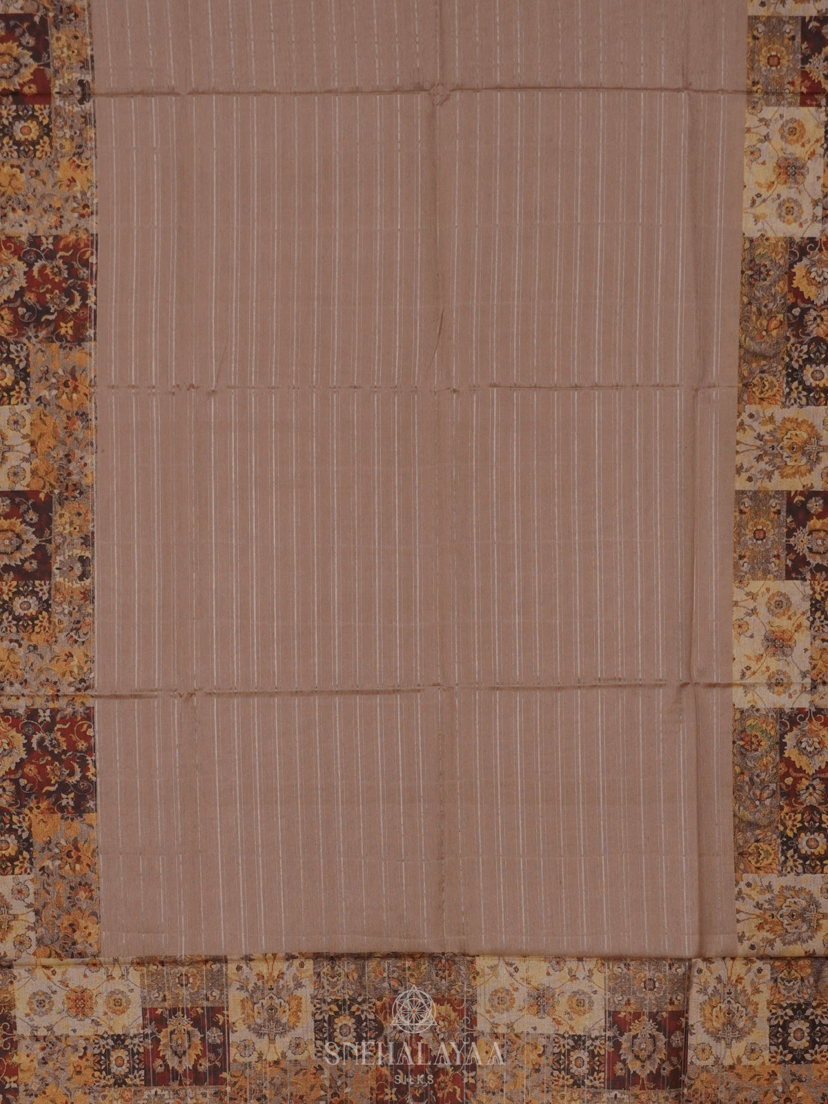 Brown Tussar Saree