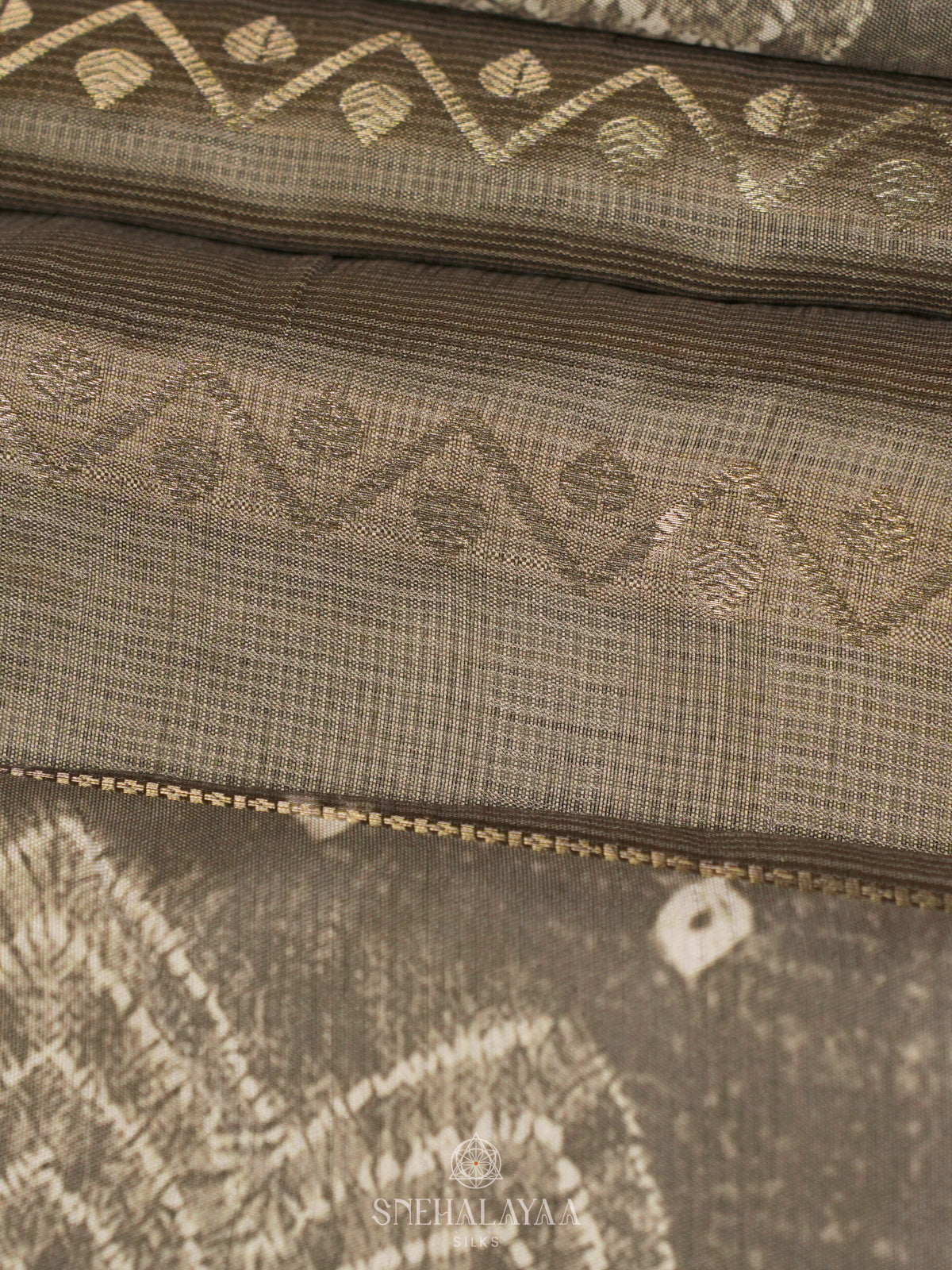 Olive Green Kota Saree