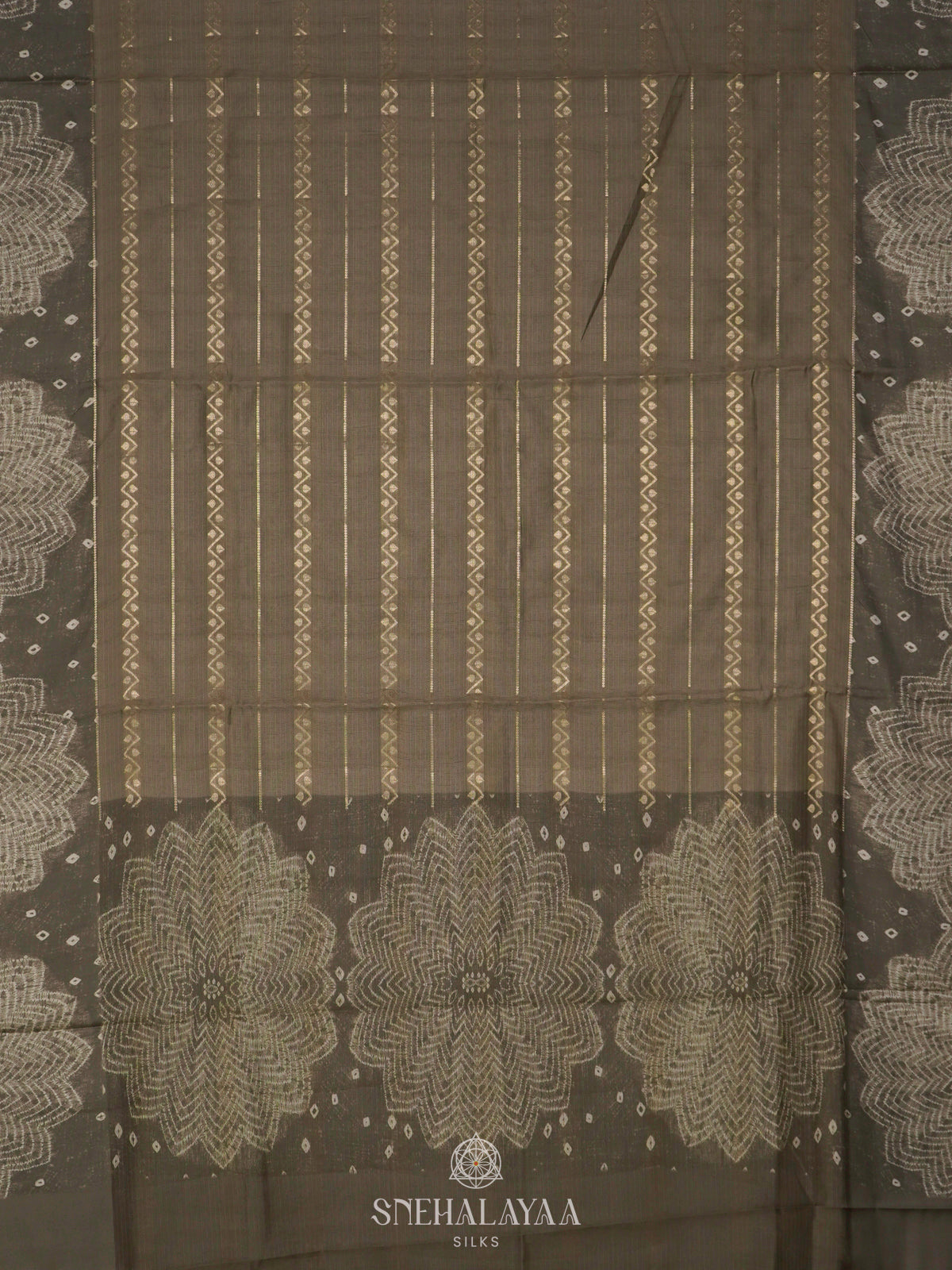 Olive Green Kota Saree