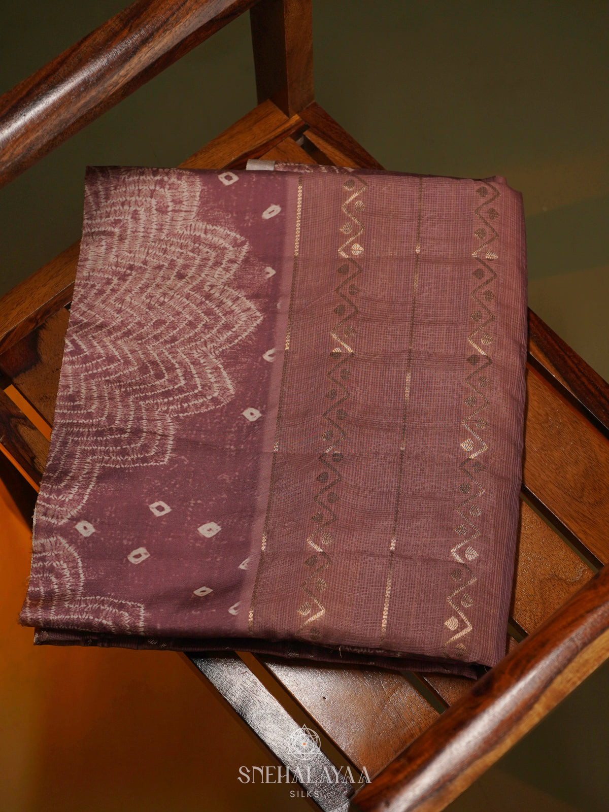 Mauve Pink Kota Saree