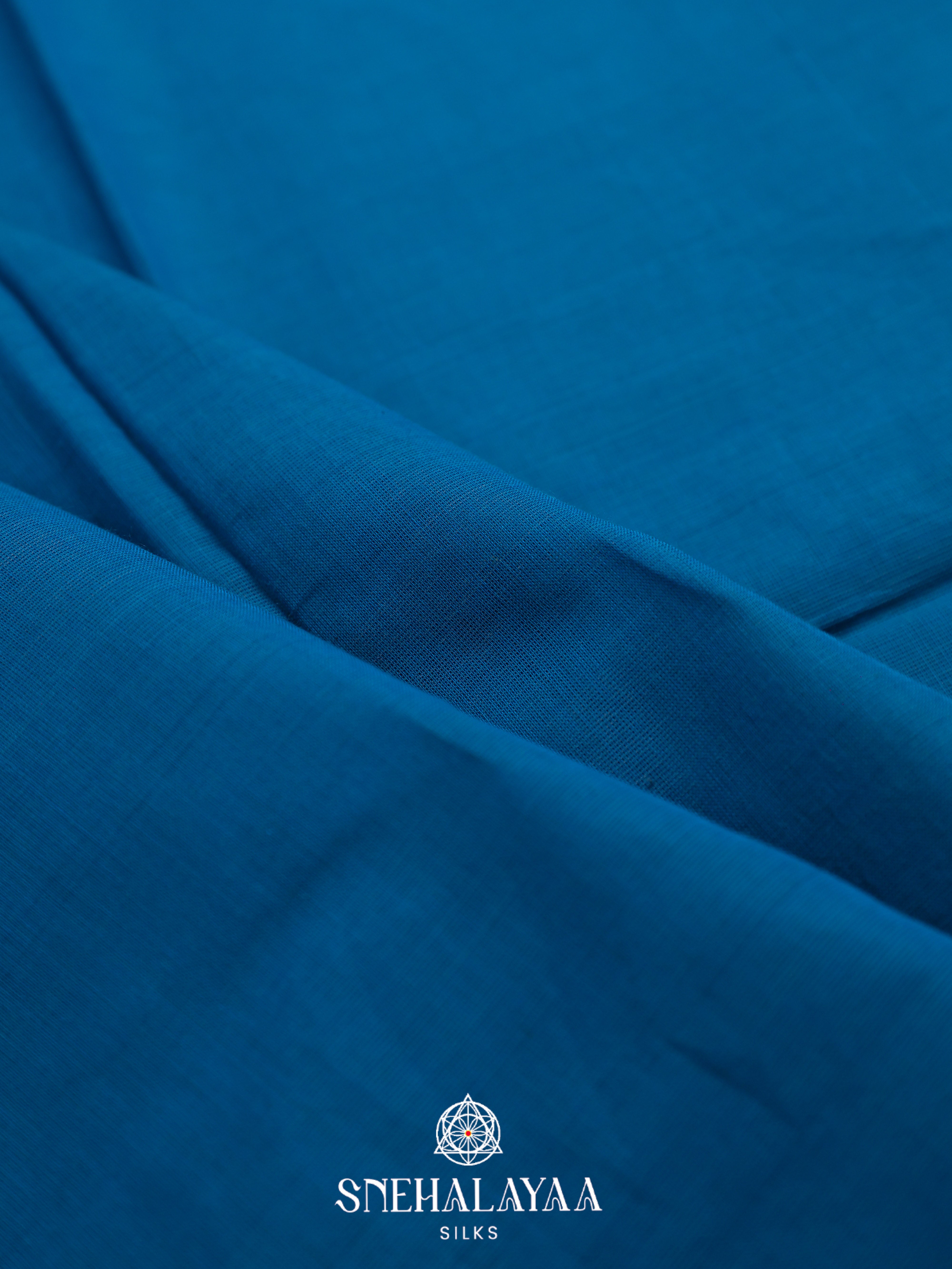 Blue Kanchi Cotton Saree