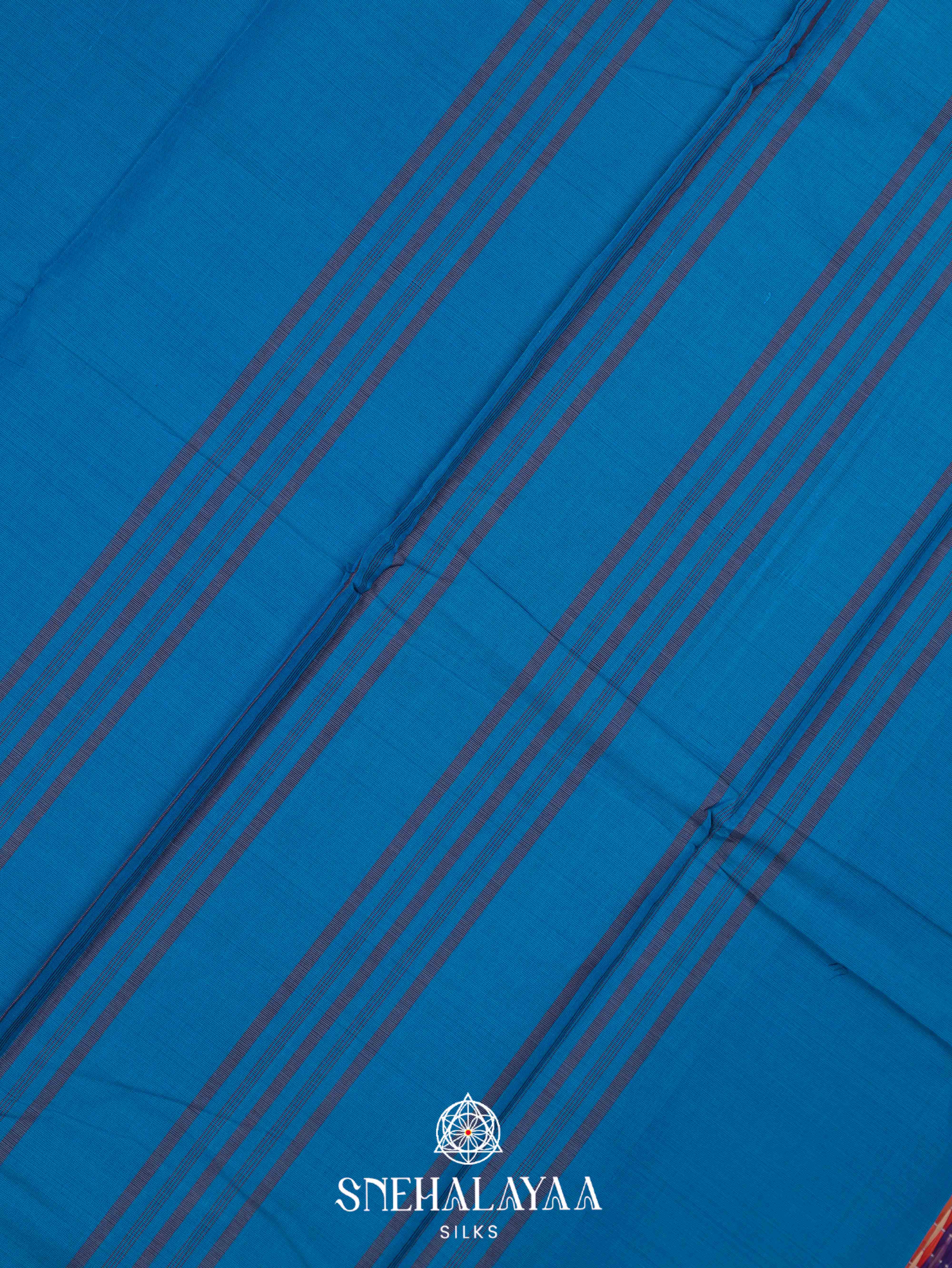 Blue Kanchi Cotton Saree