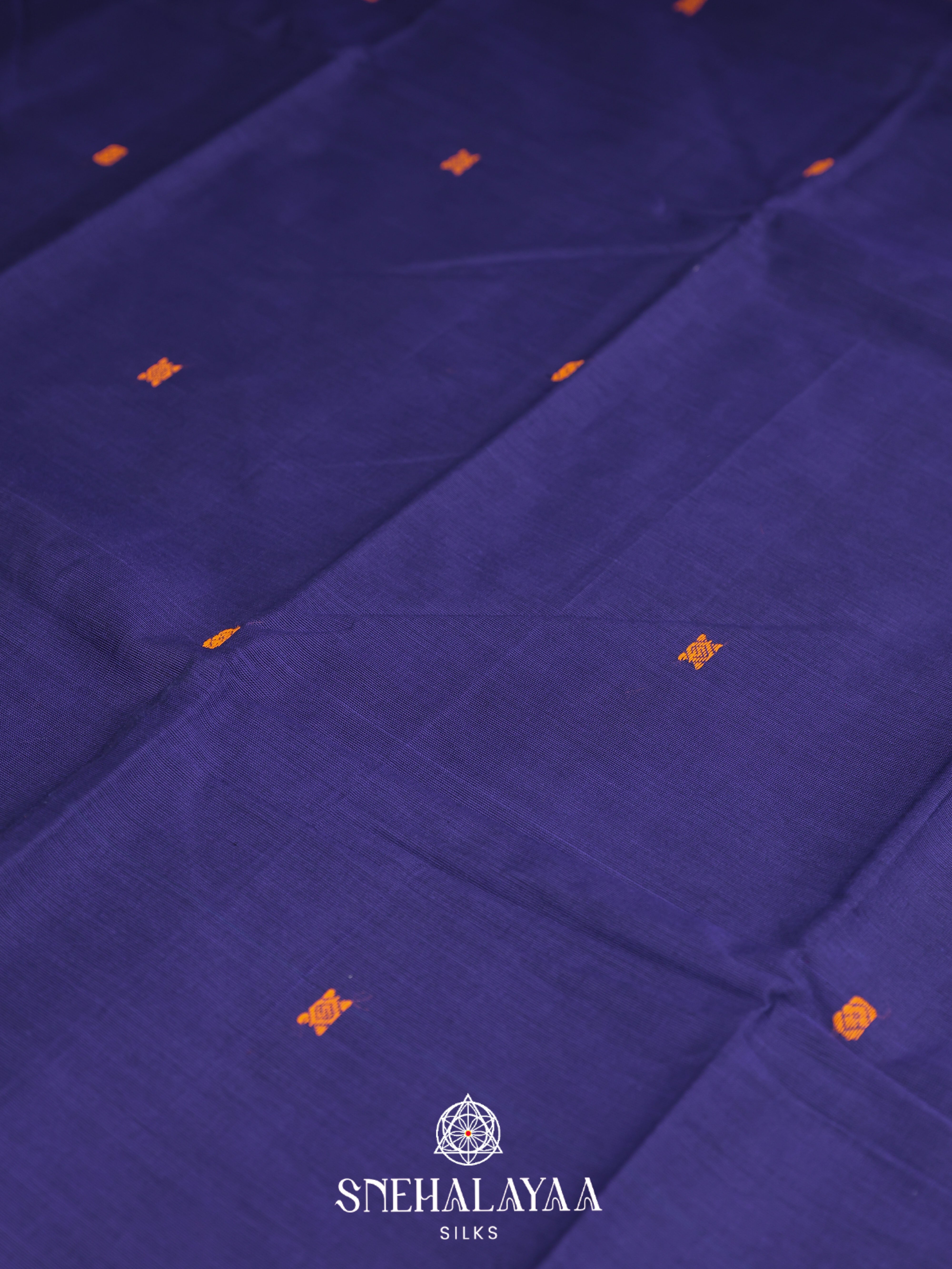 Blue  Kanchi Cotton Saree