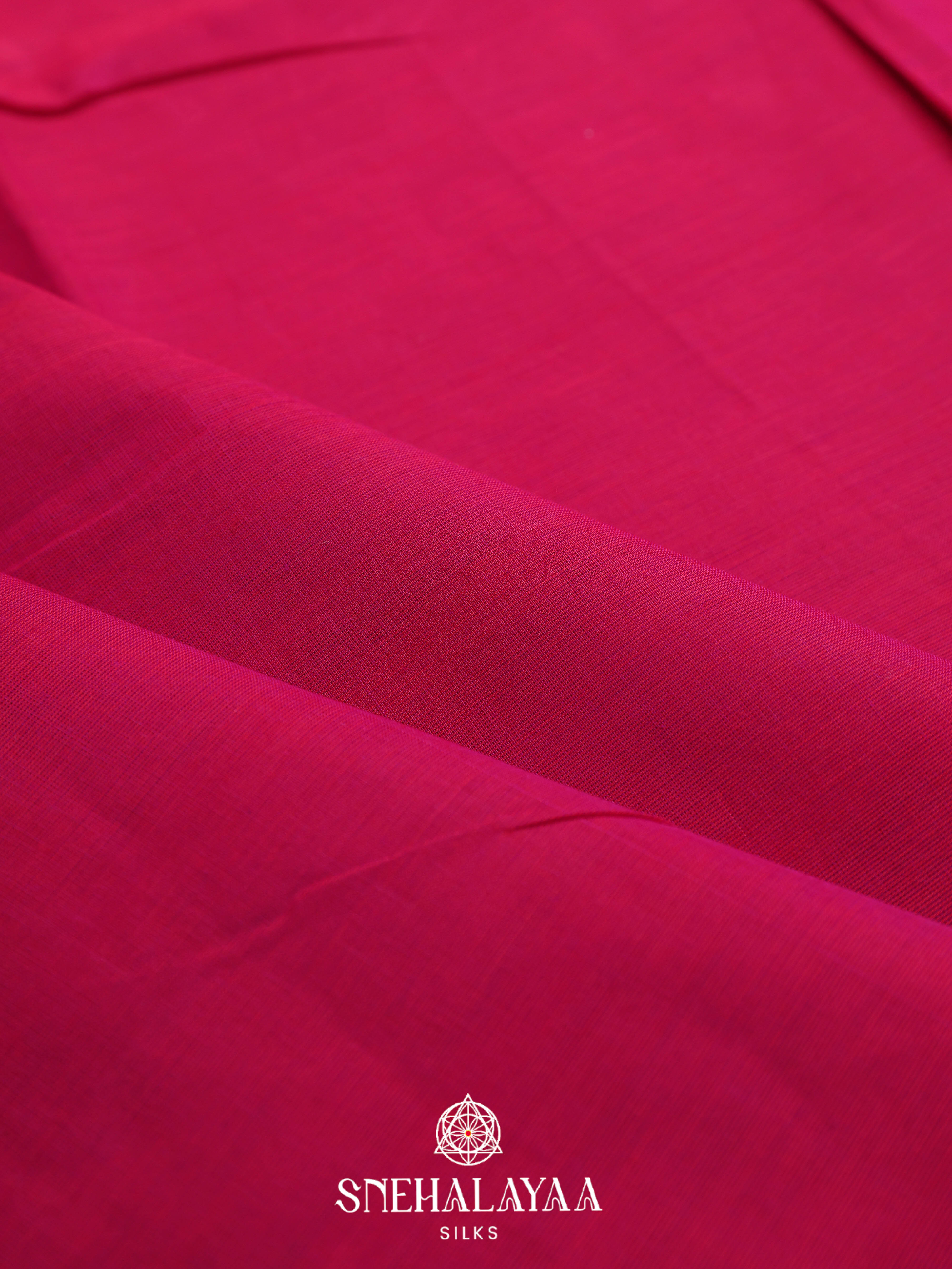 Rani Pink Kanchi Cotton Saree