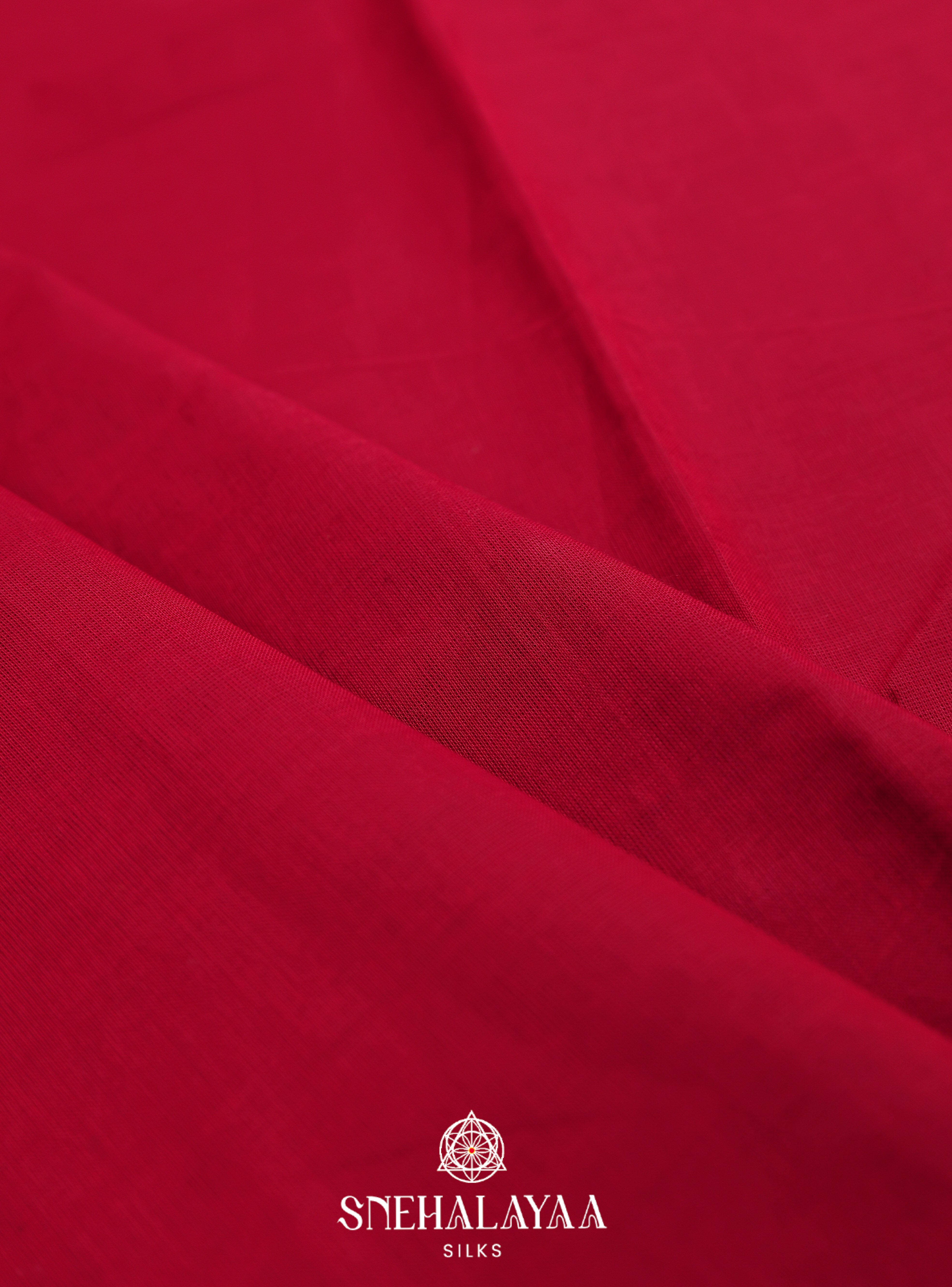 Red Kanchi Cotton Saree