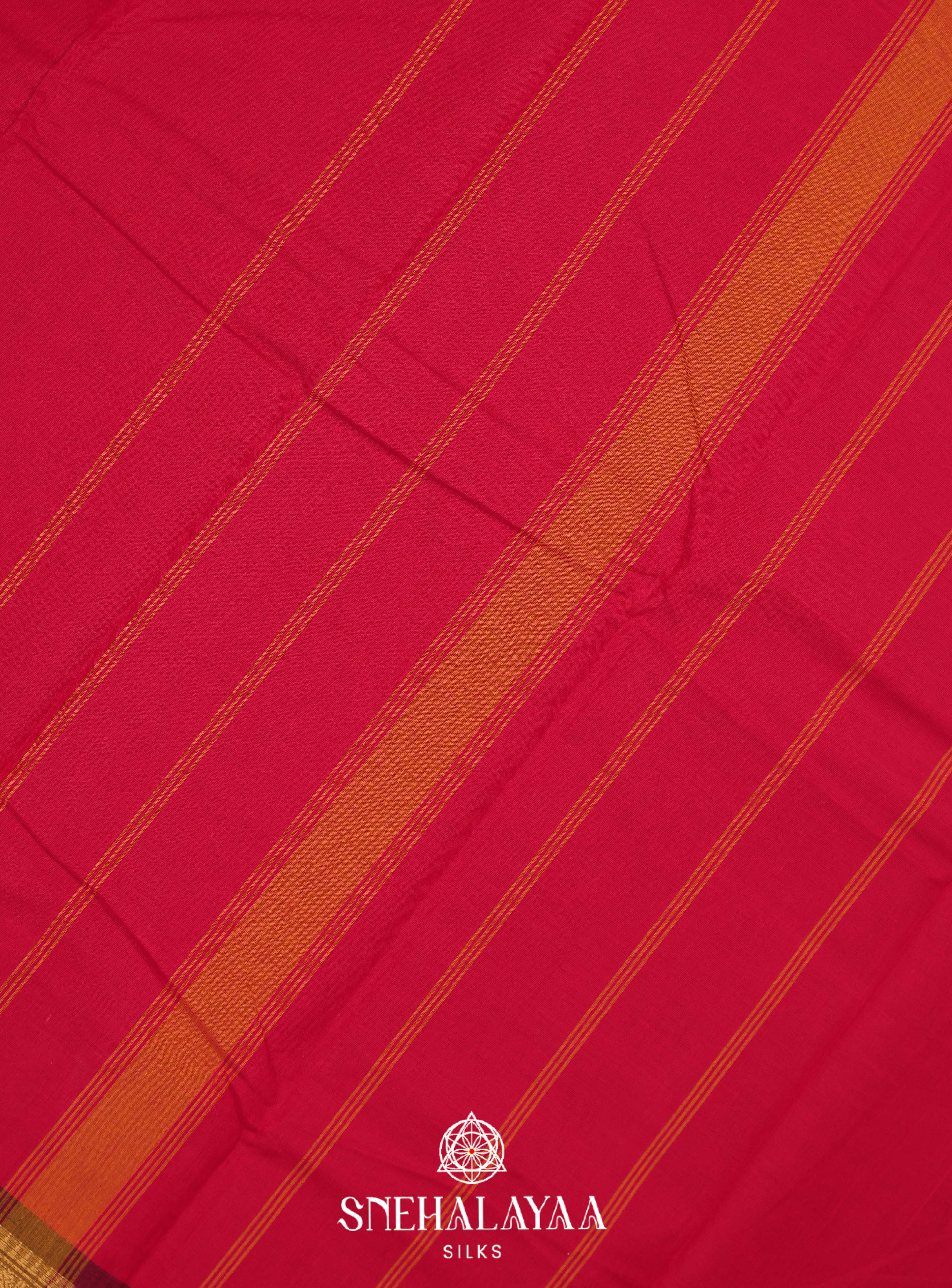 Red Kanchi Cotton Saree