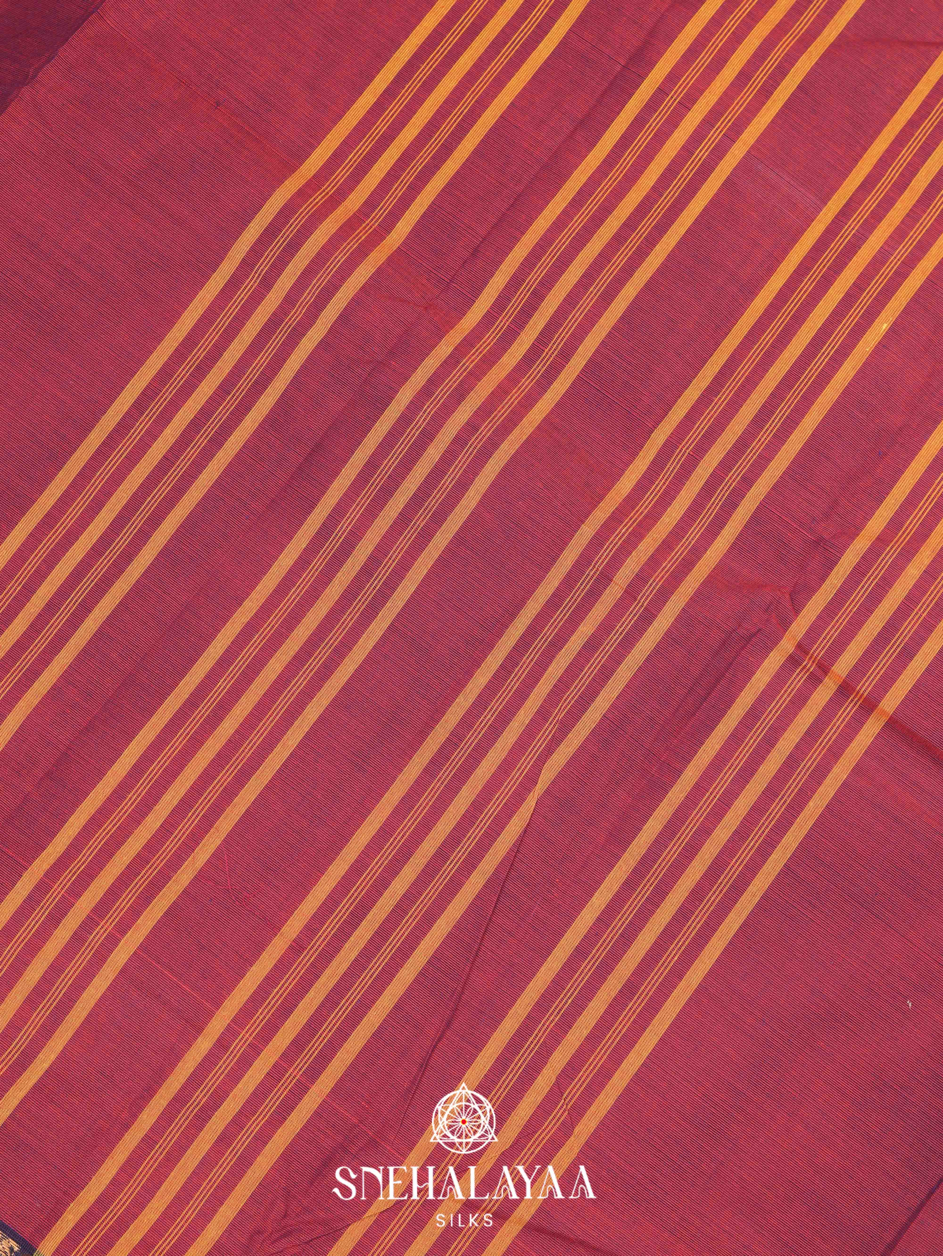 Purple Kanchi Cotton Saree