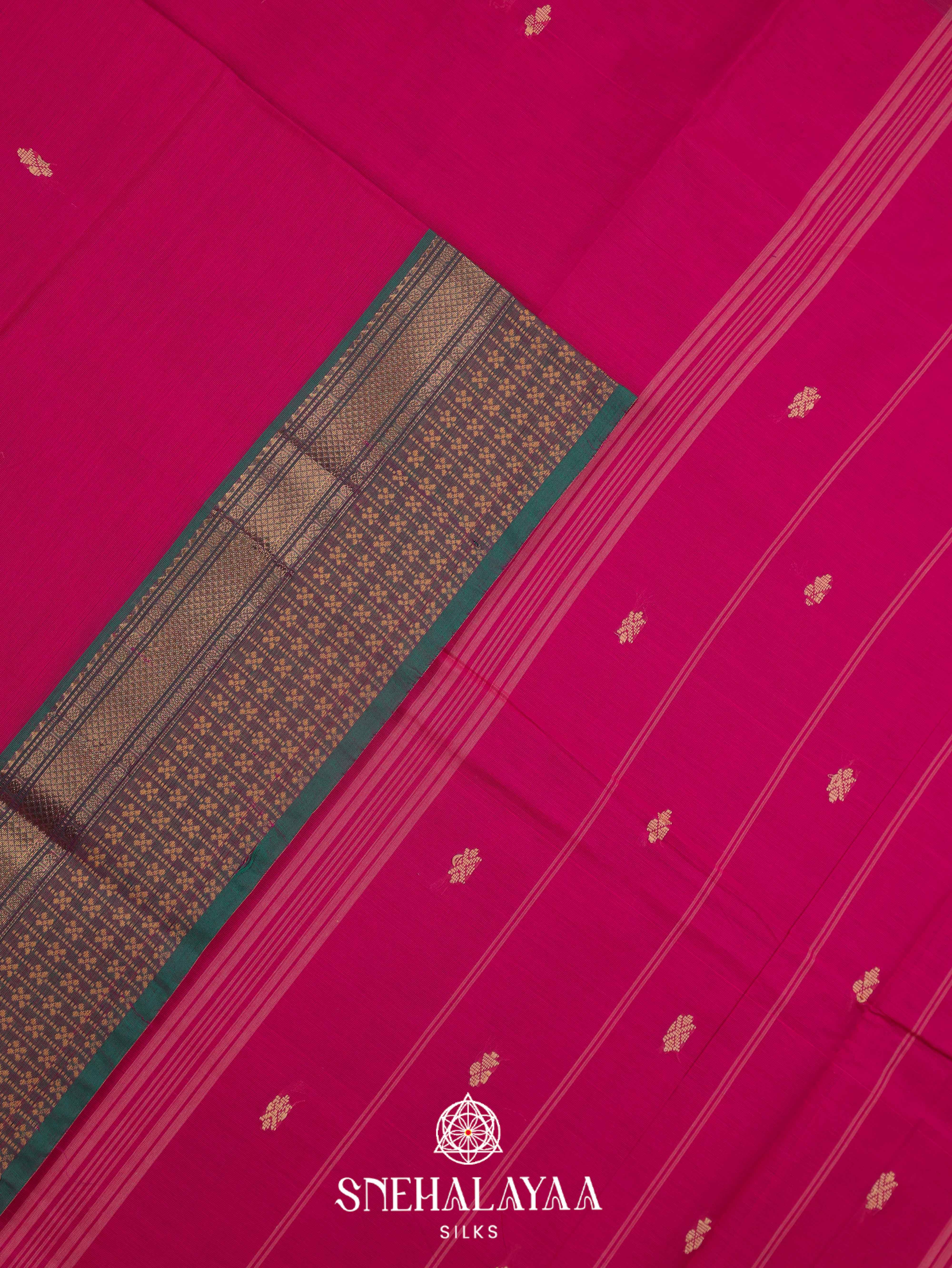 Pink Kanchi Cotton Saree